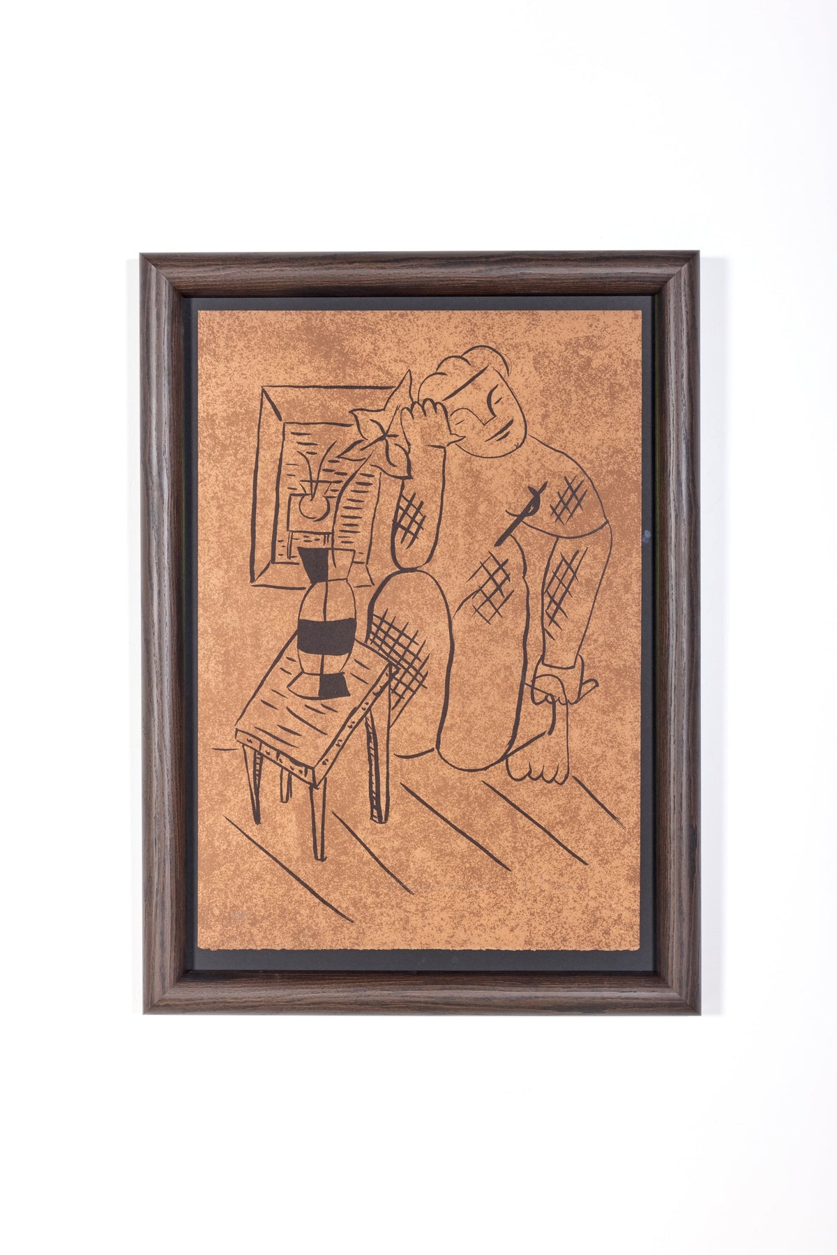 "Vase et Vase" (2006), Signed Lithograph in Frame