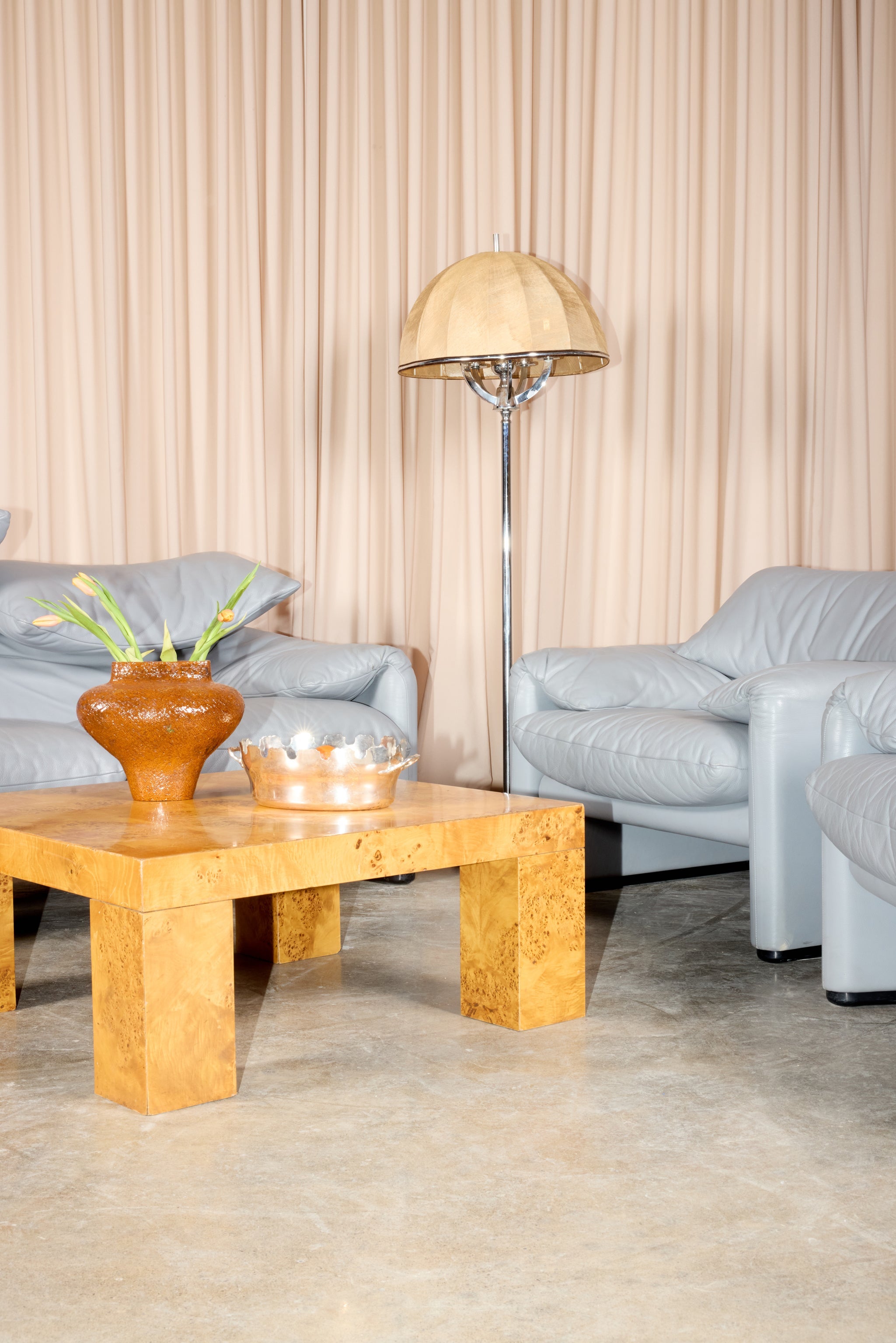 5-Flame Chrome Floor Lamp