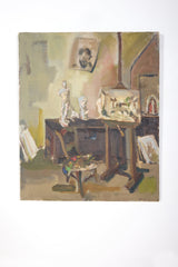 Artist's Studio Still Life Oil Painting