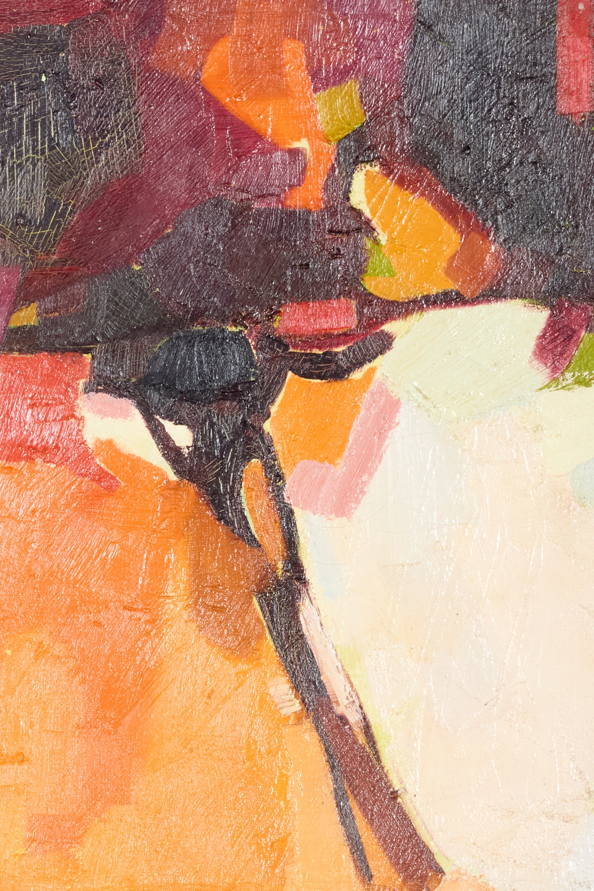 Abstract Colour Block Painting on Canvas