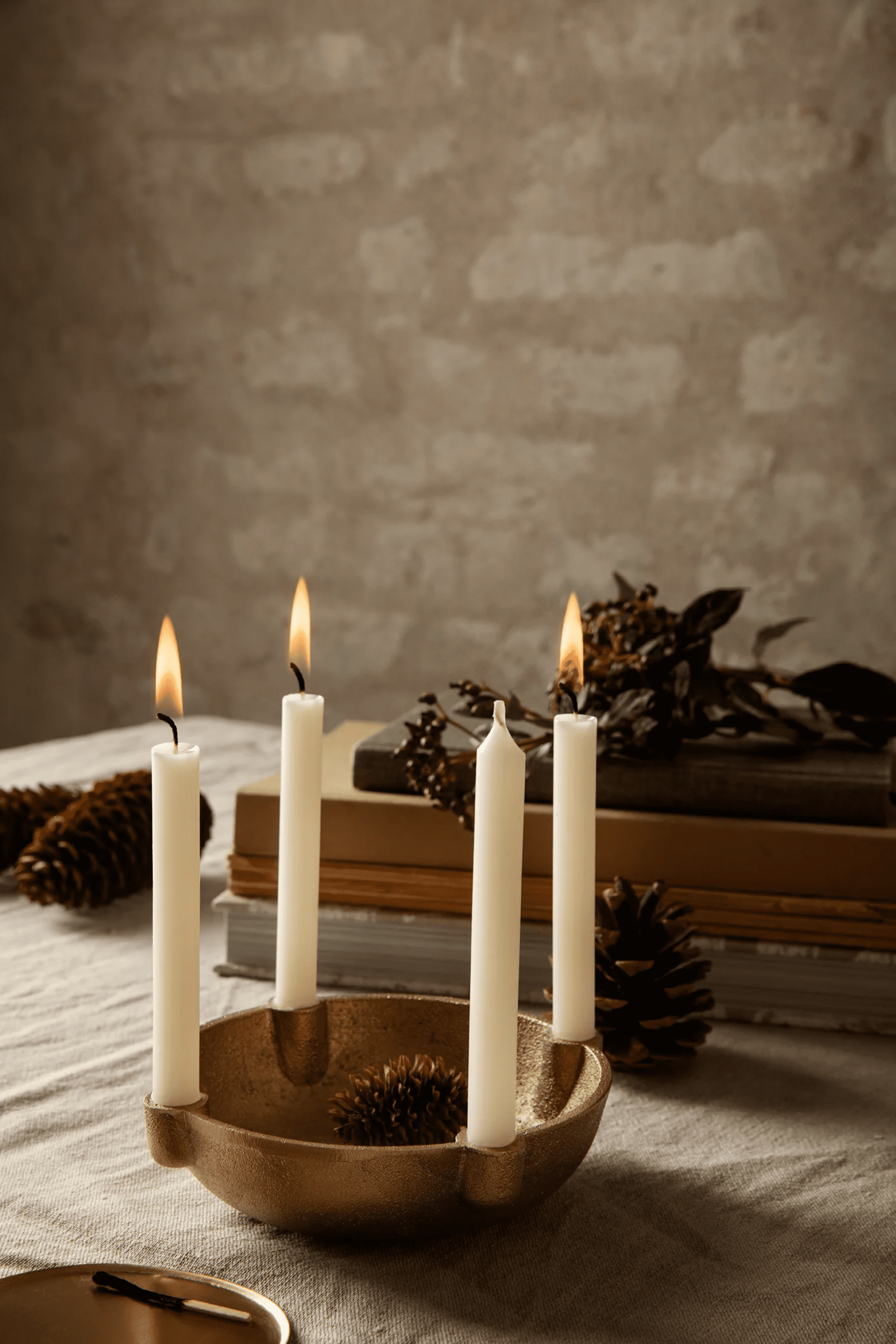 Bowl Candle Holder - Small - Brass
