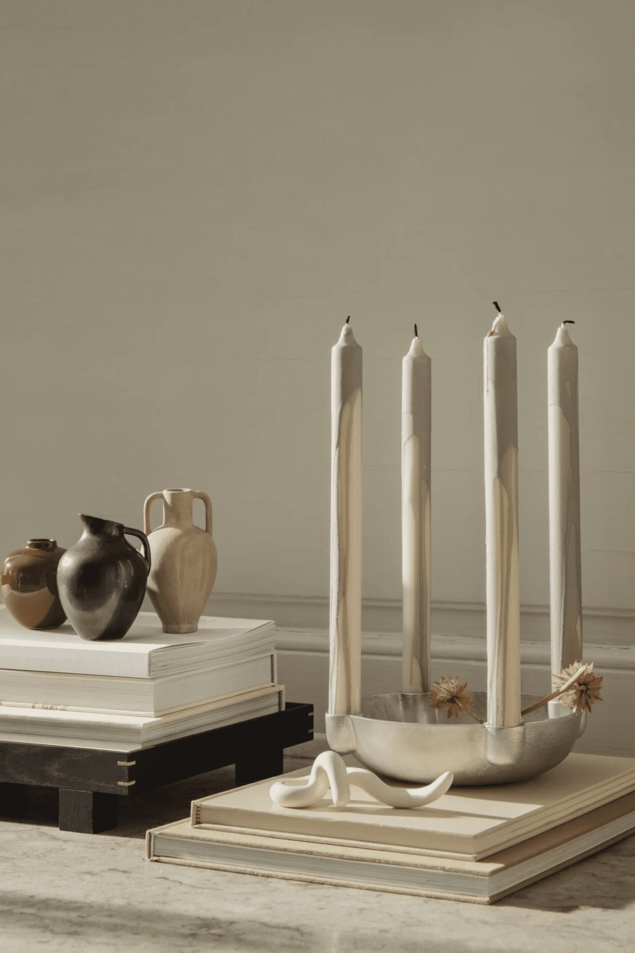 Bowl Candle Holder - Medium - Aluminum