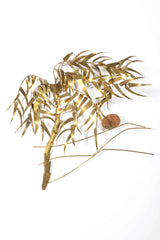 1970s Brass Palm Tree Wall Hanging
