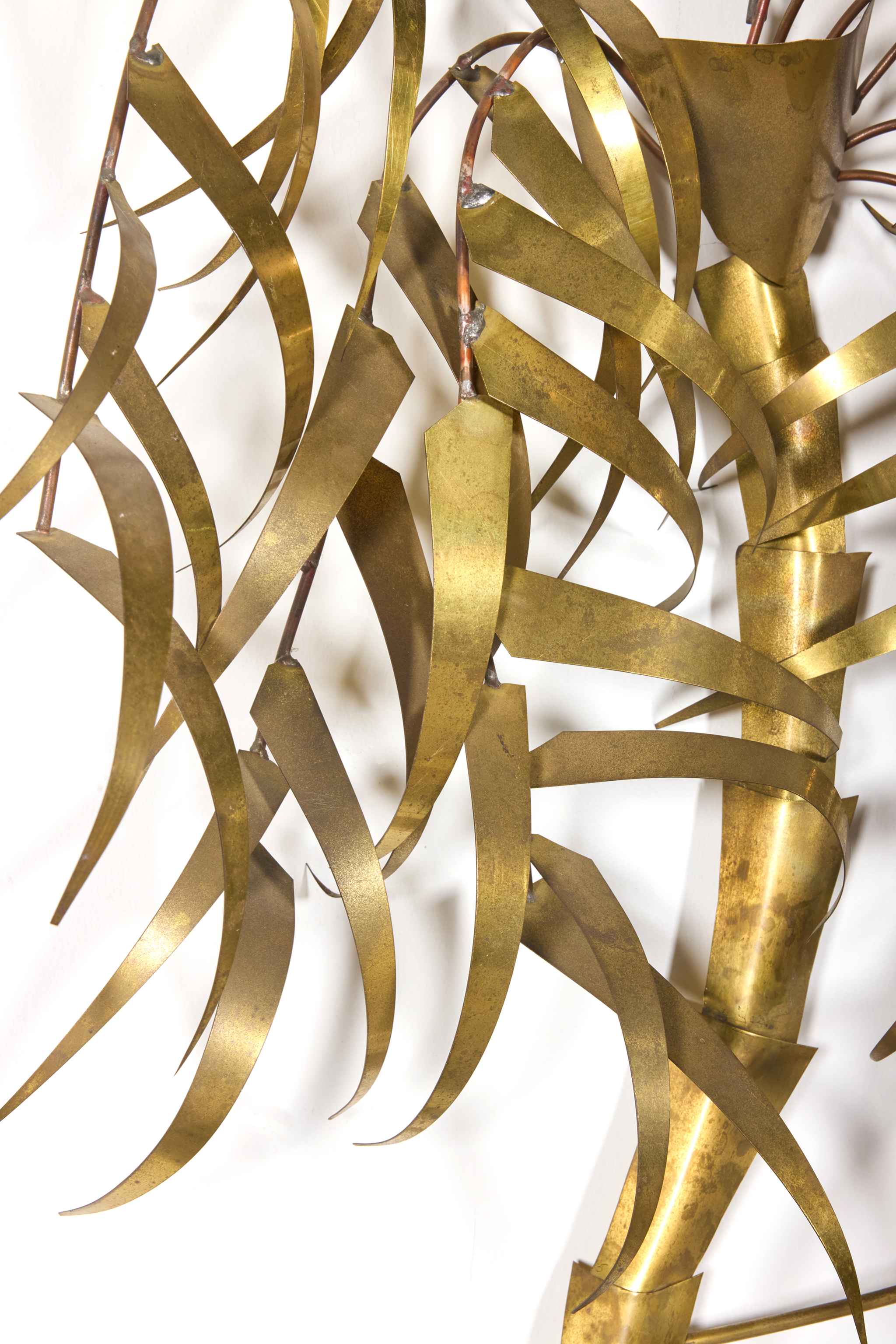 1970s Brass Palm Tree Wall Hanging
