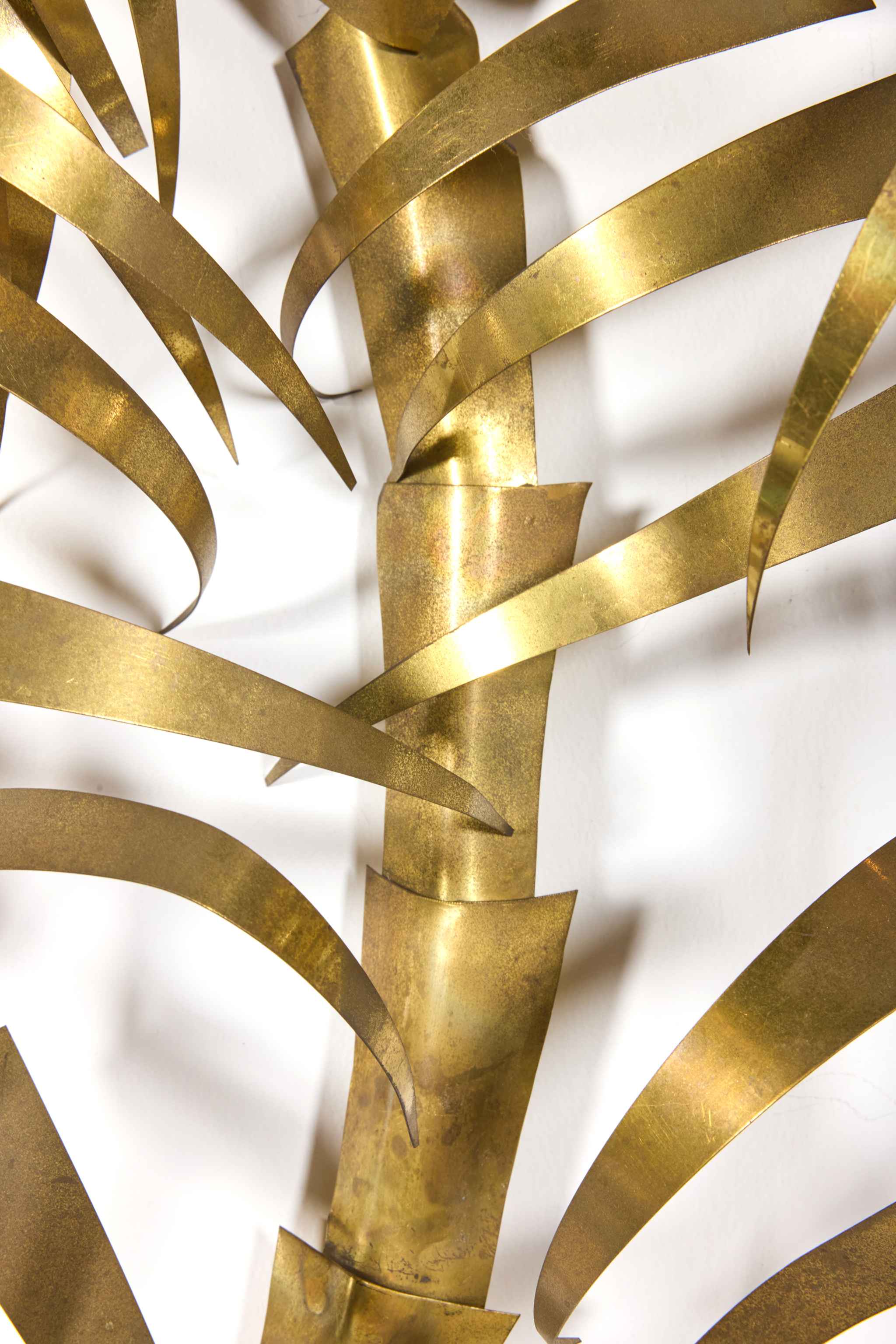 1970s Brass Palm Tree Wall Hanging