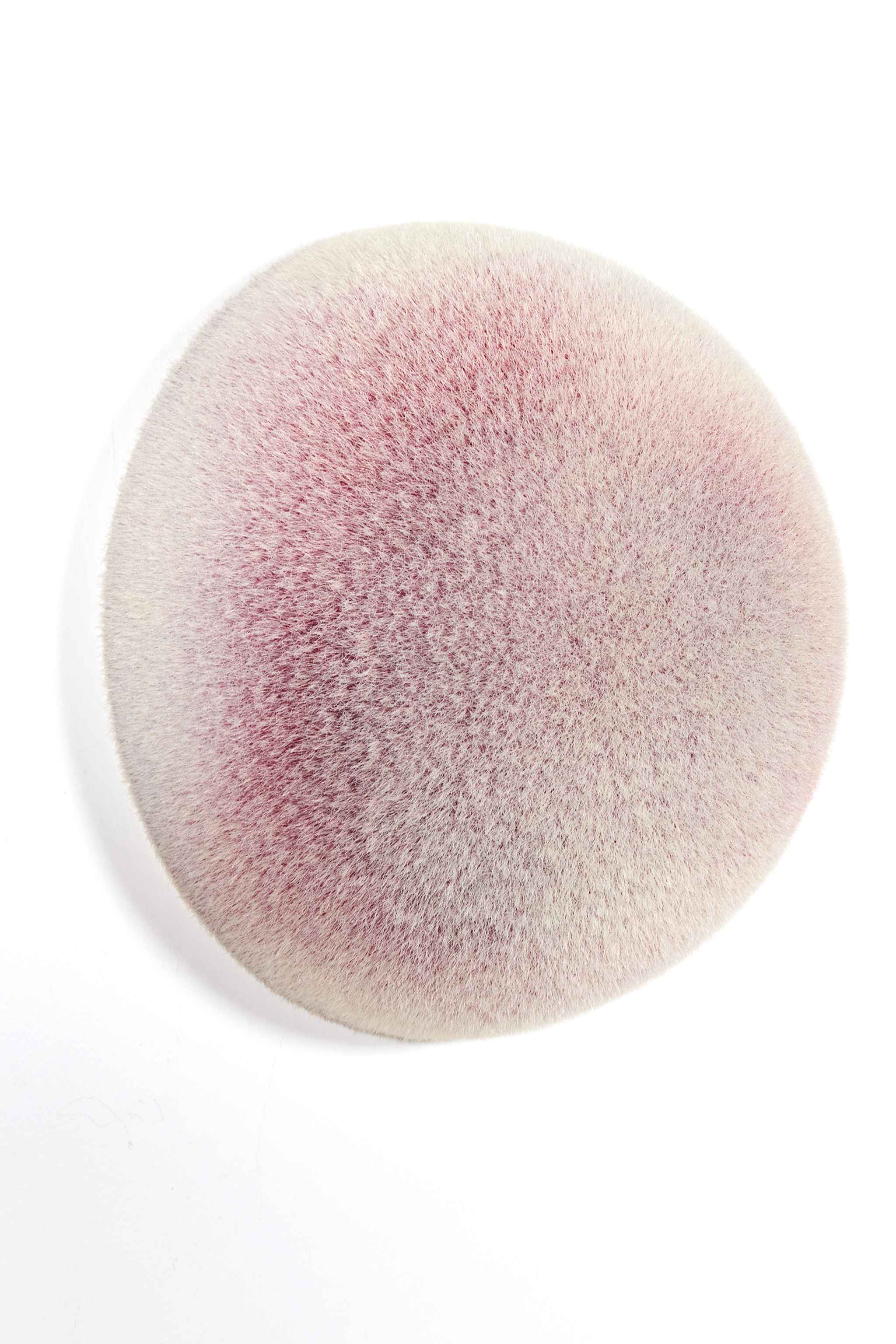 "Dot Dot Dot" (2024) Felt Wall Orb, Medium