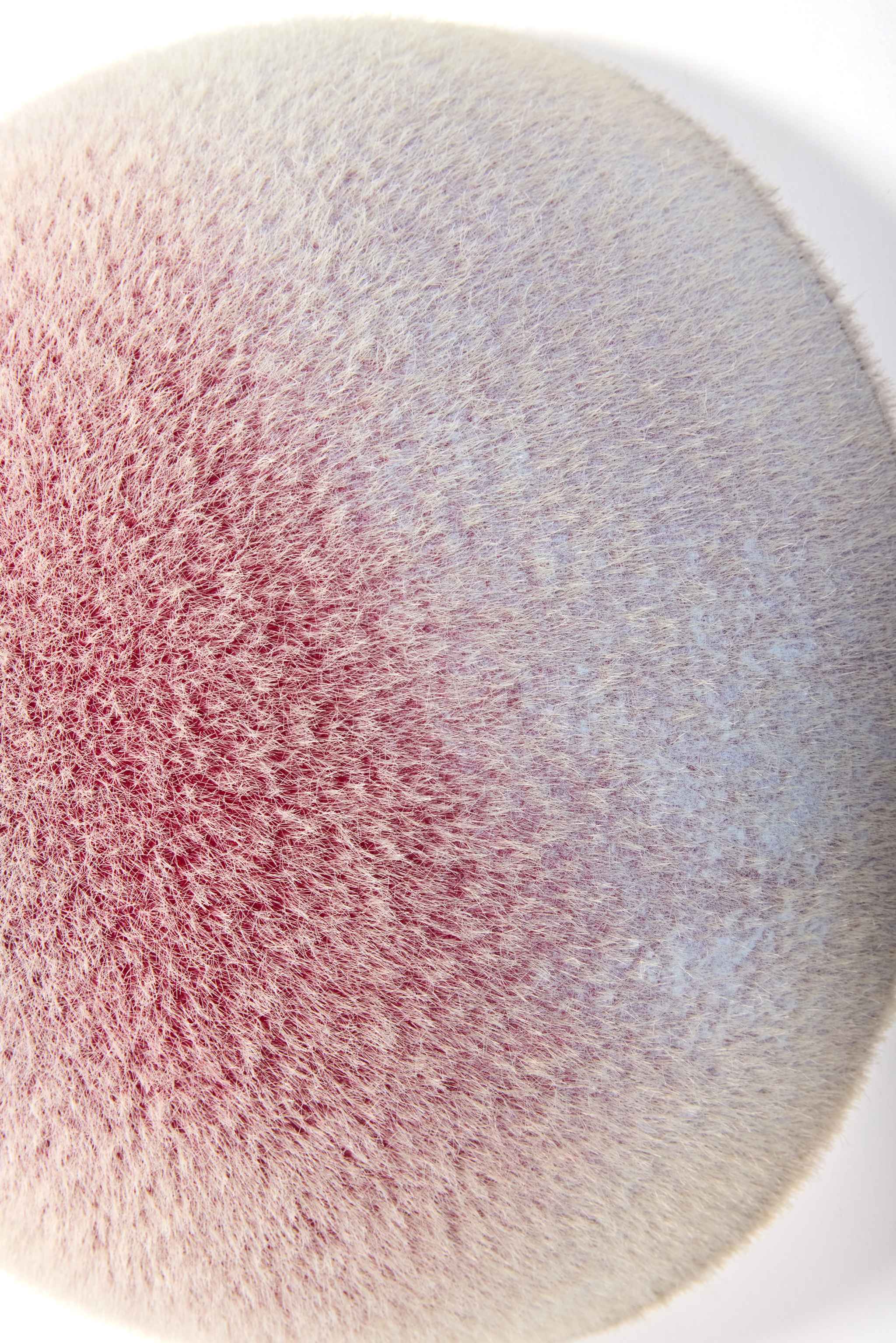 "Dot Dot Dot" (2024) Felt Wall Orb, Medium