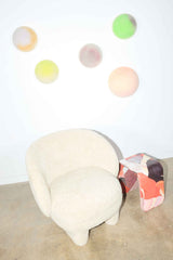"Dot Dot Dot" (2024) Felt Wall Orb, Large