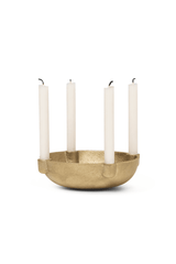 Bowl Candle Holder - Small - Brass