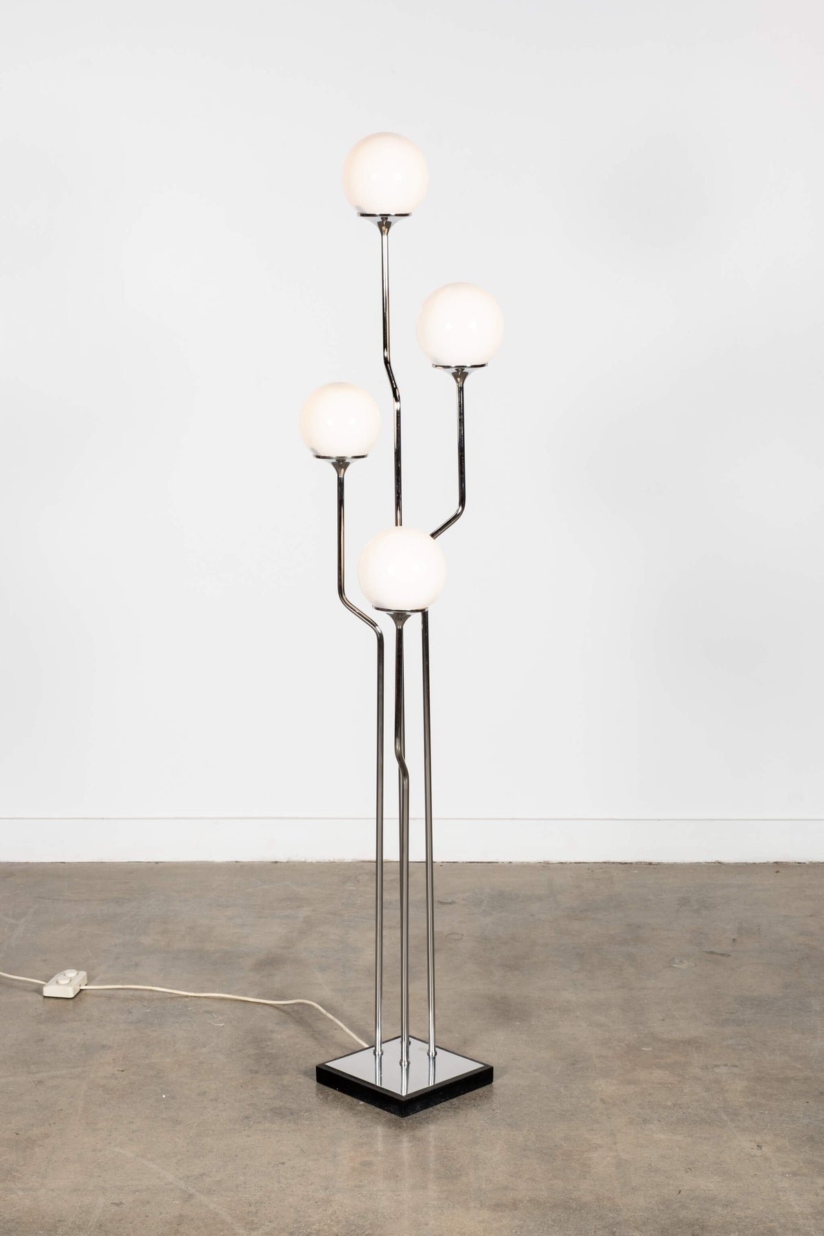 4-Globe Chrome Floor Lamp