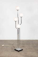 4-Globe Chrome Floor Lamp