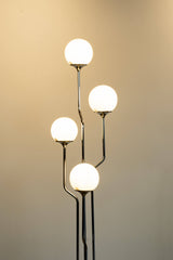 4-Globe Chrome Floor Lamp