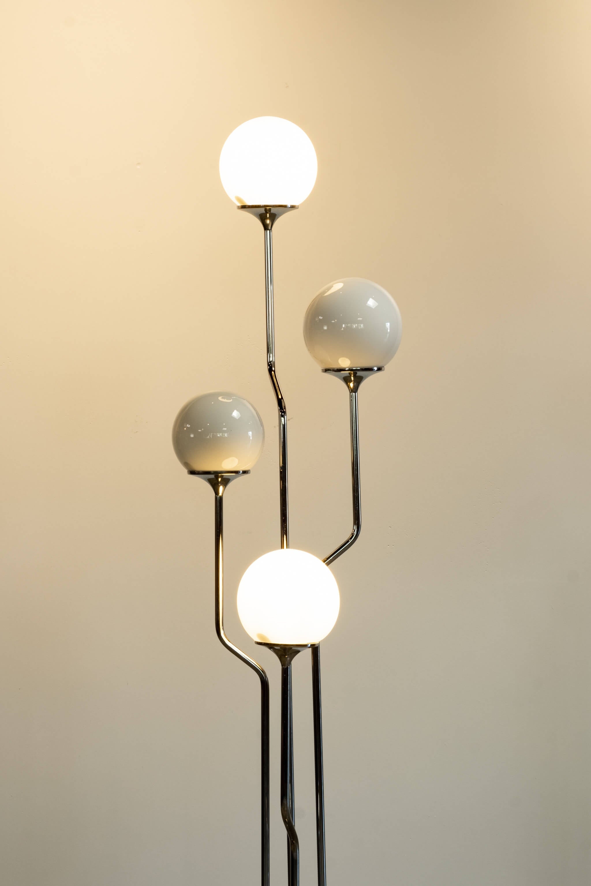4-Globe Chrome Floor Lamp