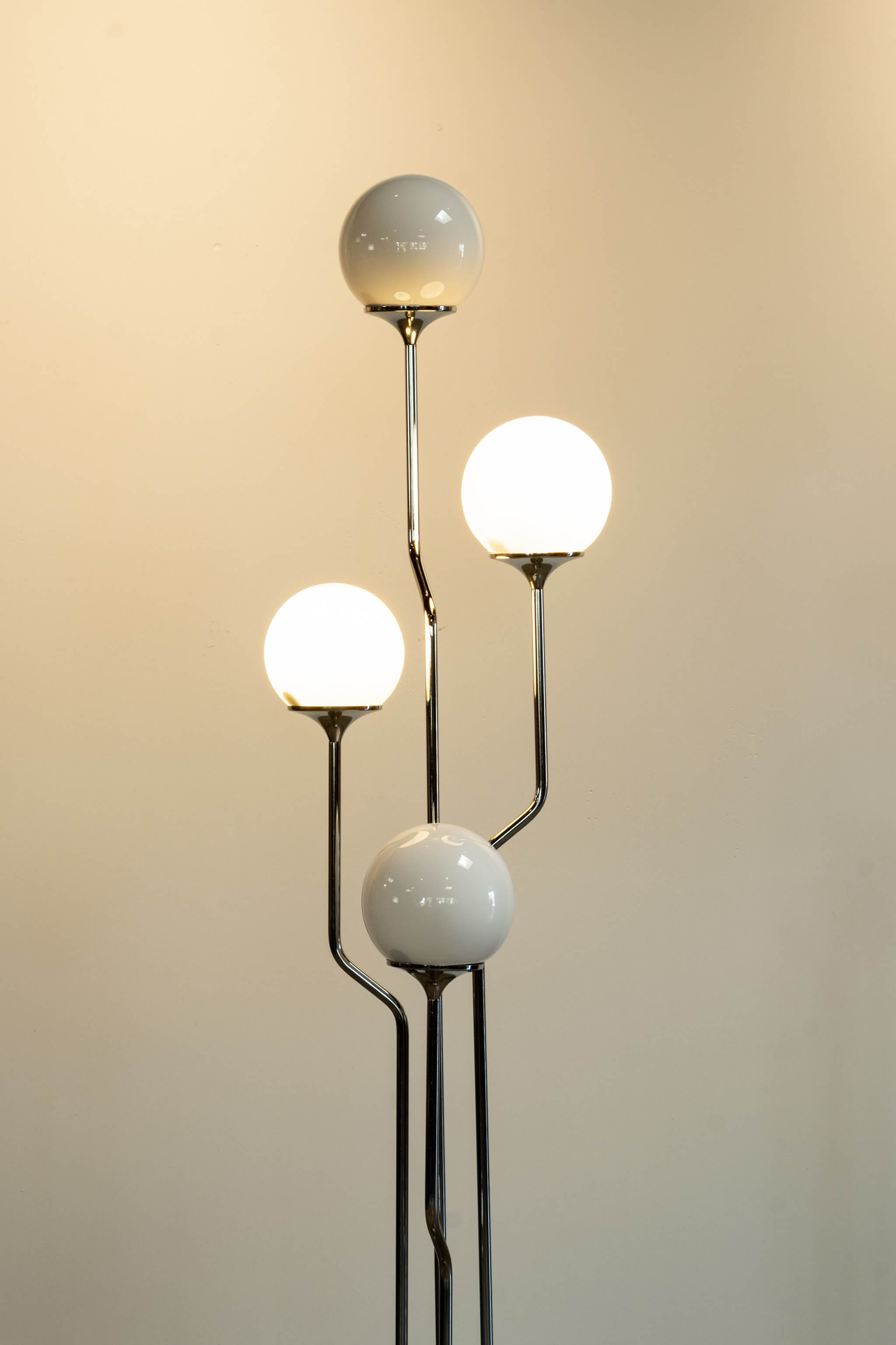 4-Globe Chrome Floor Lamp