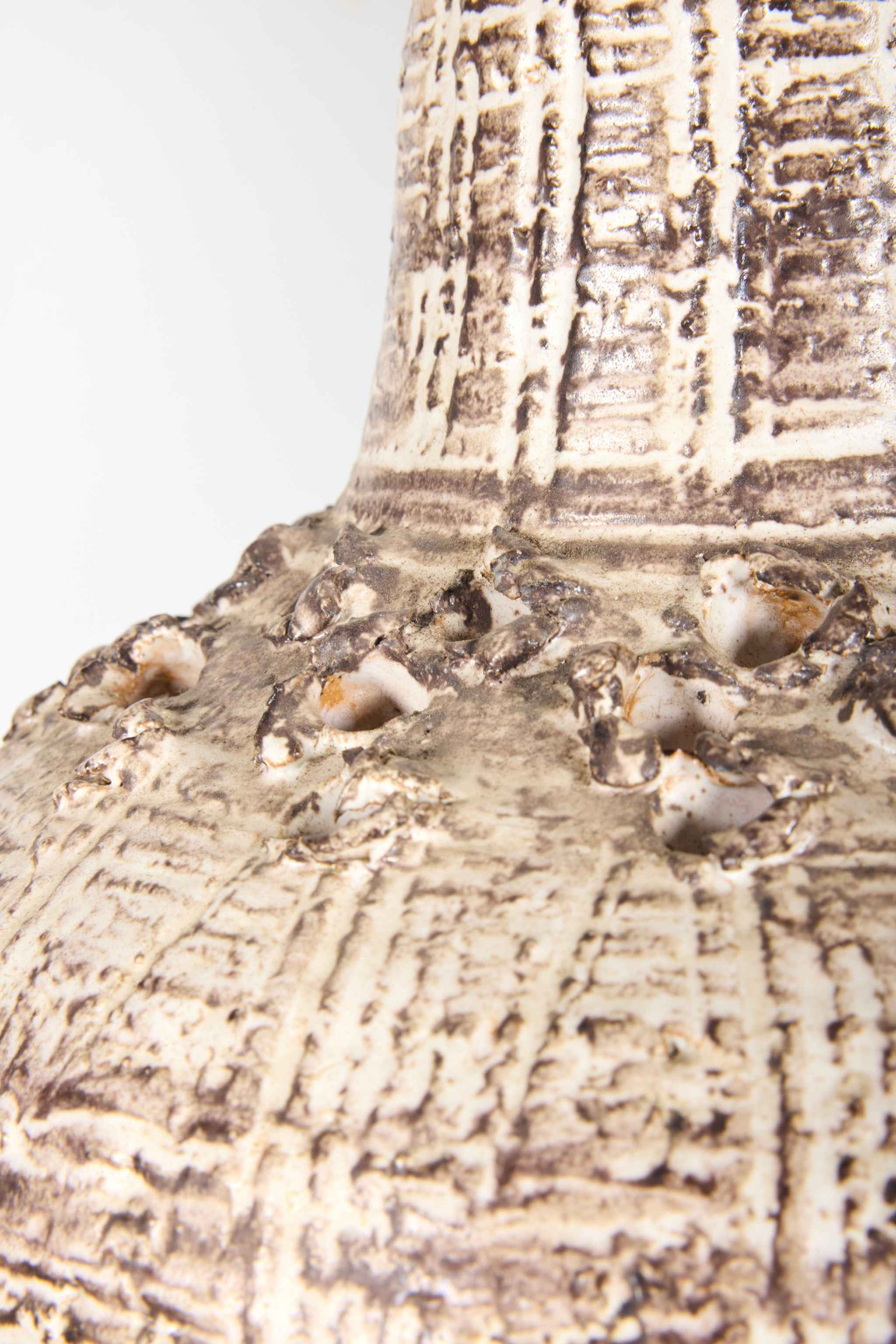 Brutalist Studio Pottery Pendant Light