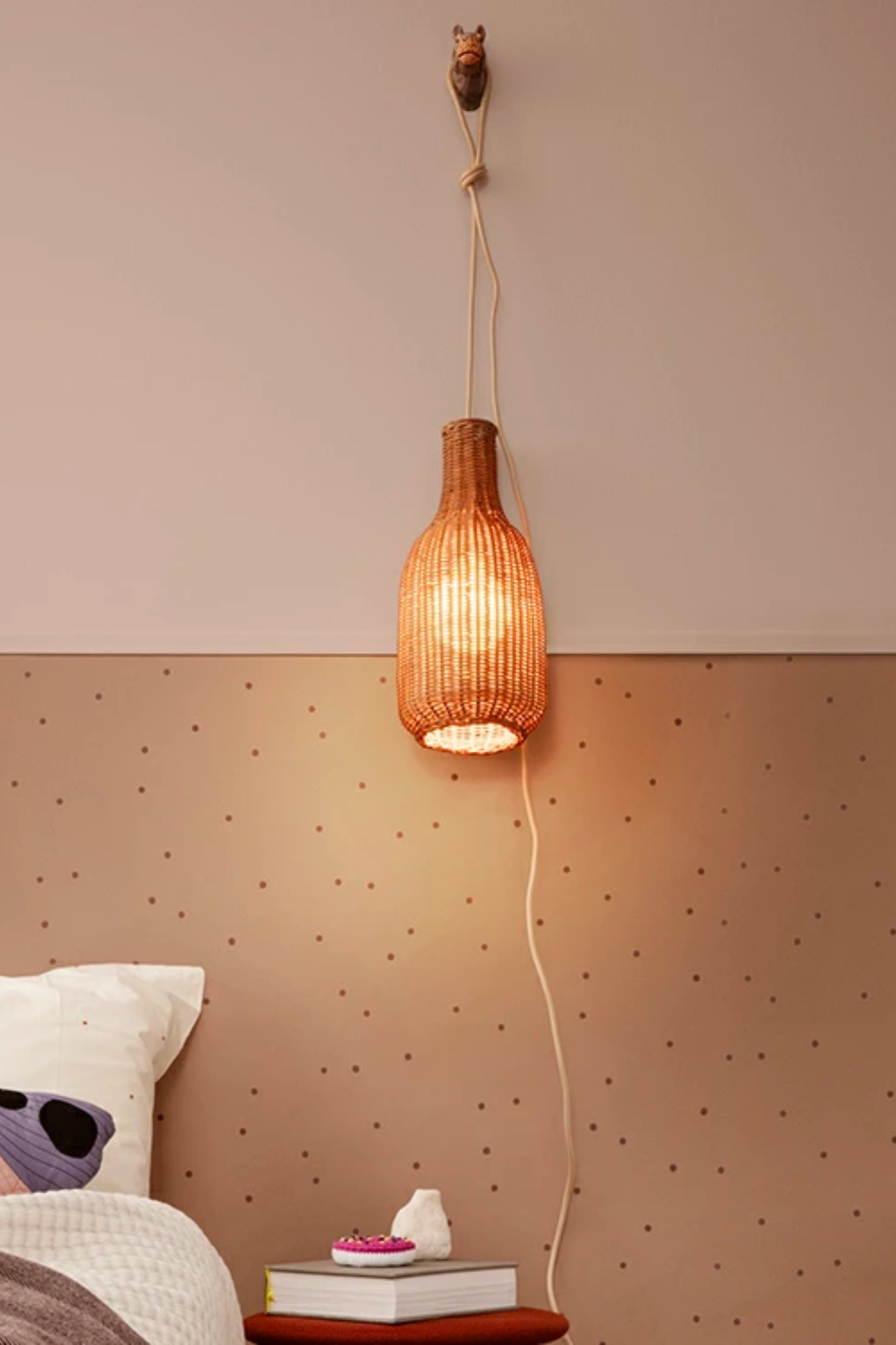 Braided Bottle Lamp Shade