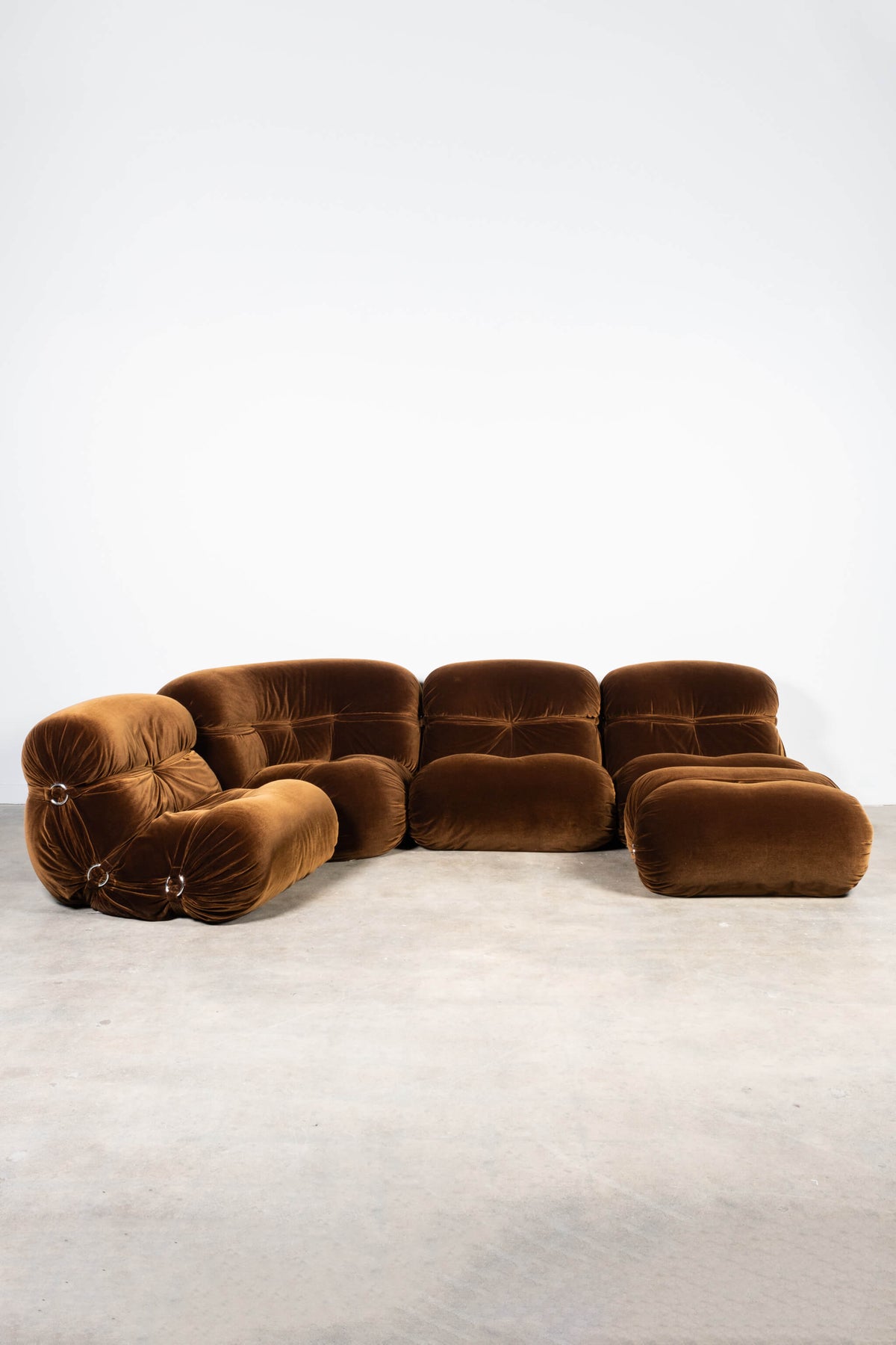 5 Piece 70s Modular Sofa in Original Fabric, Mint Condition