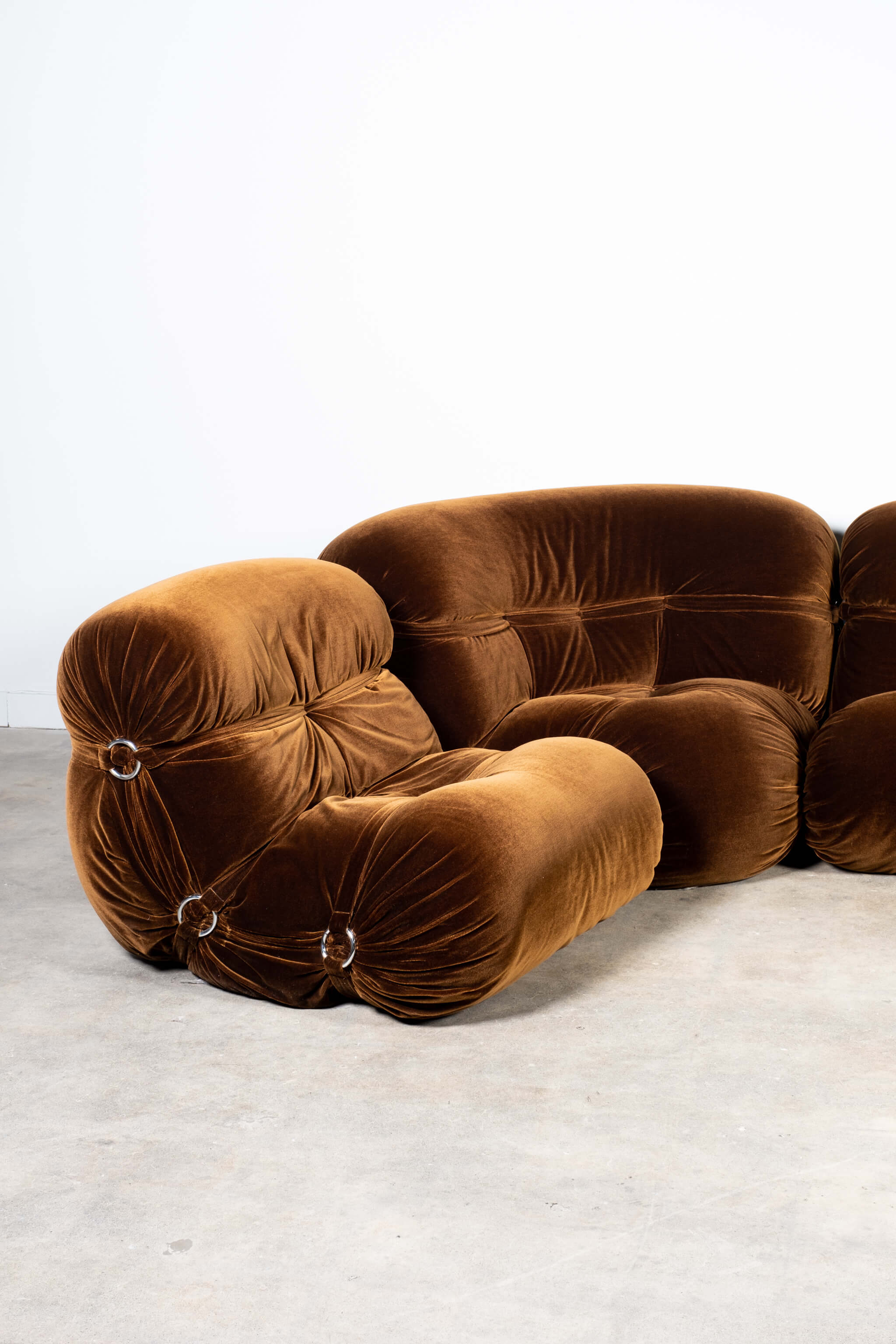 5 Piece 70s Modular Sofa in Original Fabric, Mint Condition