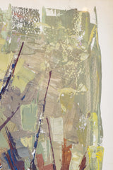 Abstract Brushstroke Bouquet, Newly Framed