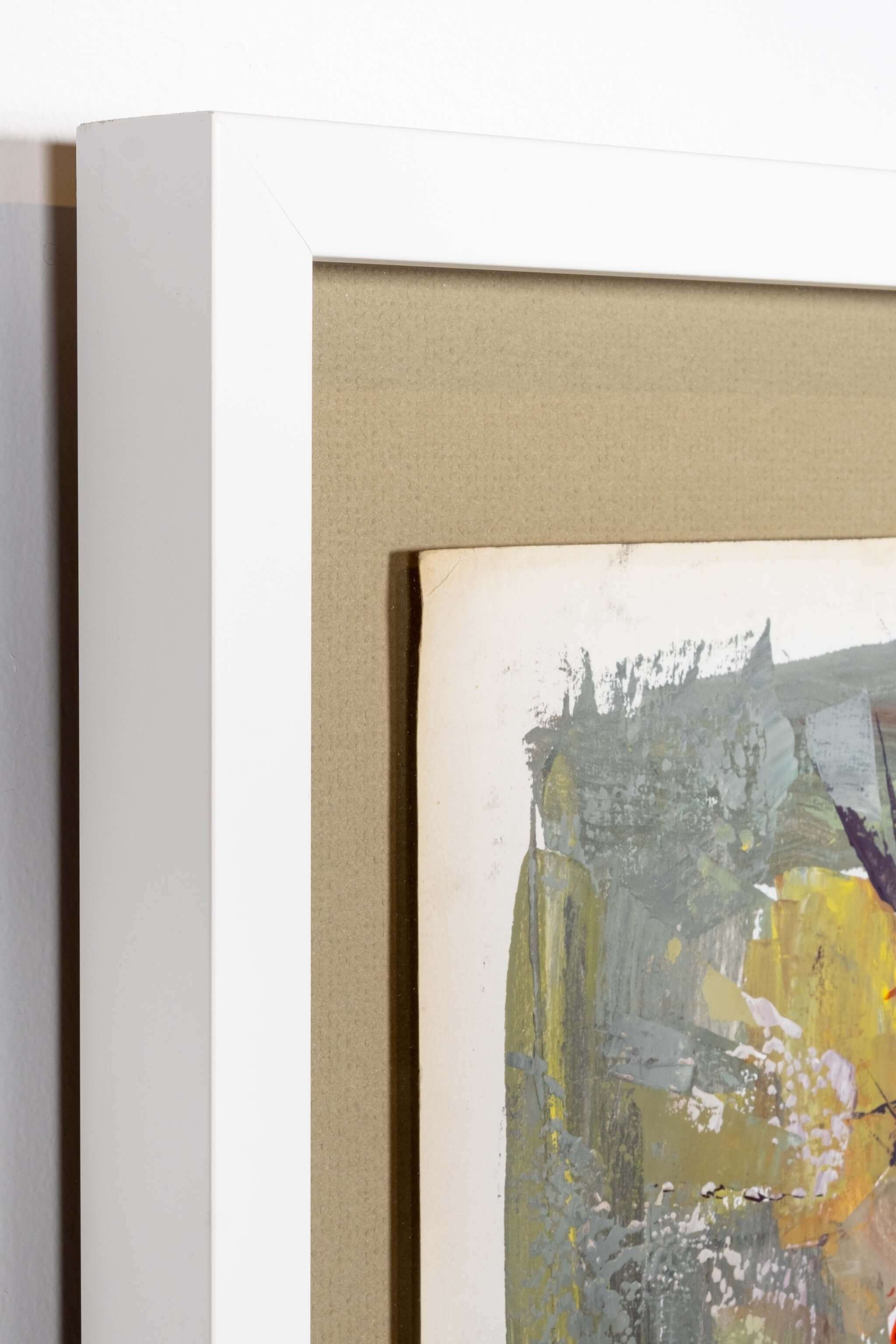 Abstract Brushstroke Bouquet, Newly Framed