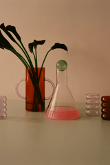 Bilboquet Carafe - Clear w/ Amber