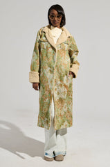 HERE COMES TROUBLE SHERPA LINED TRENCH