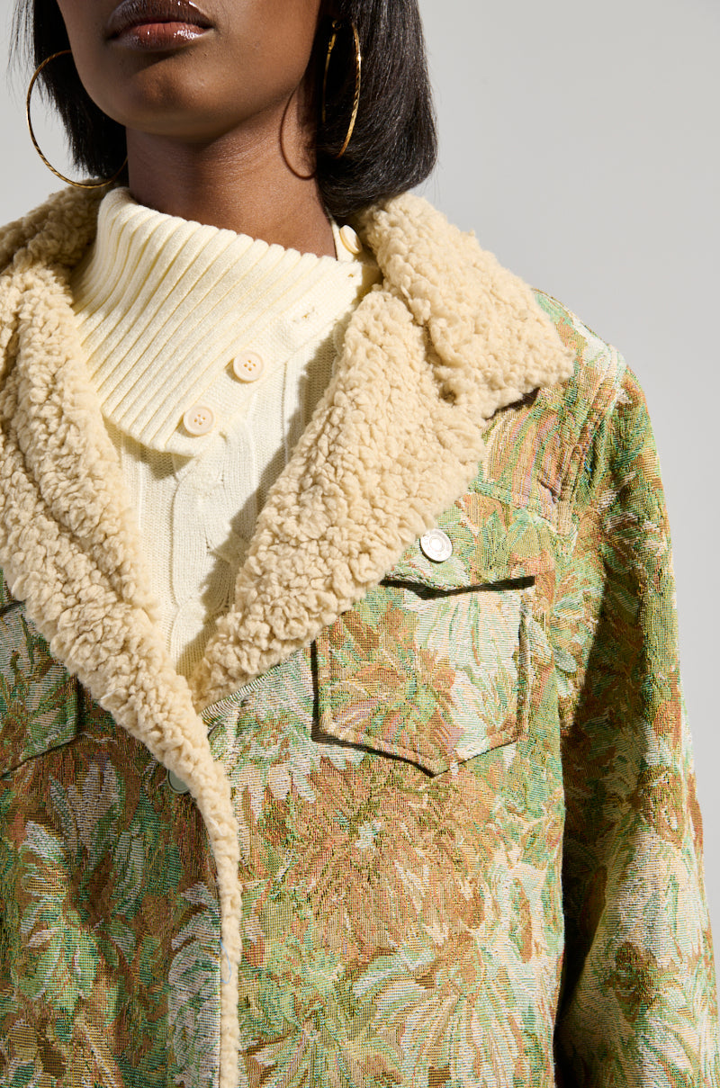 HERE COMES TROUBLE SHERPA LINED TRENCH
