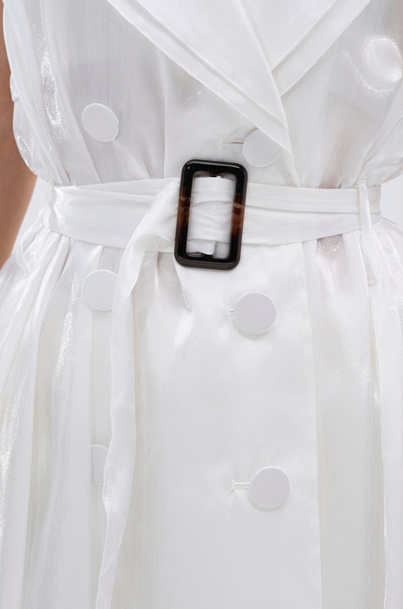 FLOATING ORGANZA TRENCH VEST