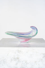 Abstract Art Glass Dish