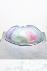 Abstract Art Glass Dish