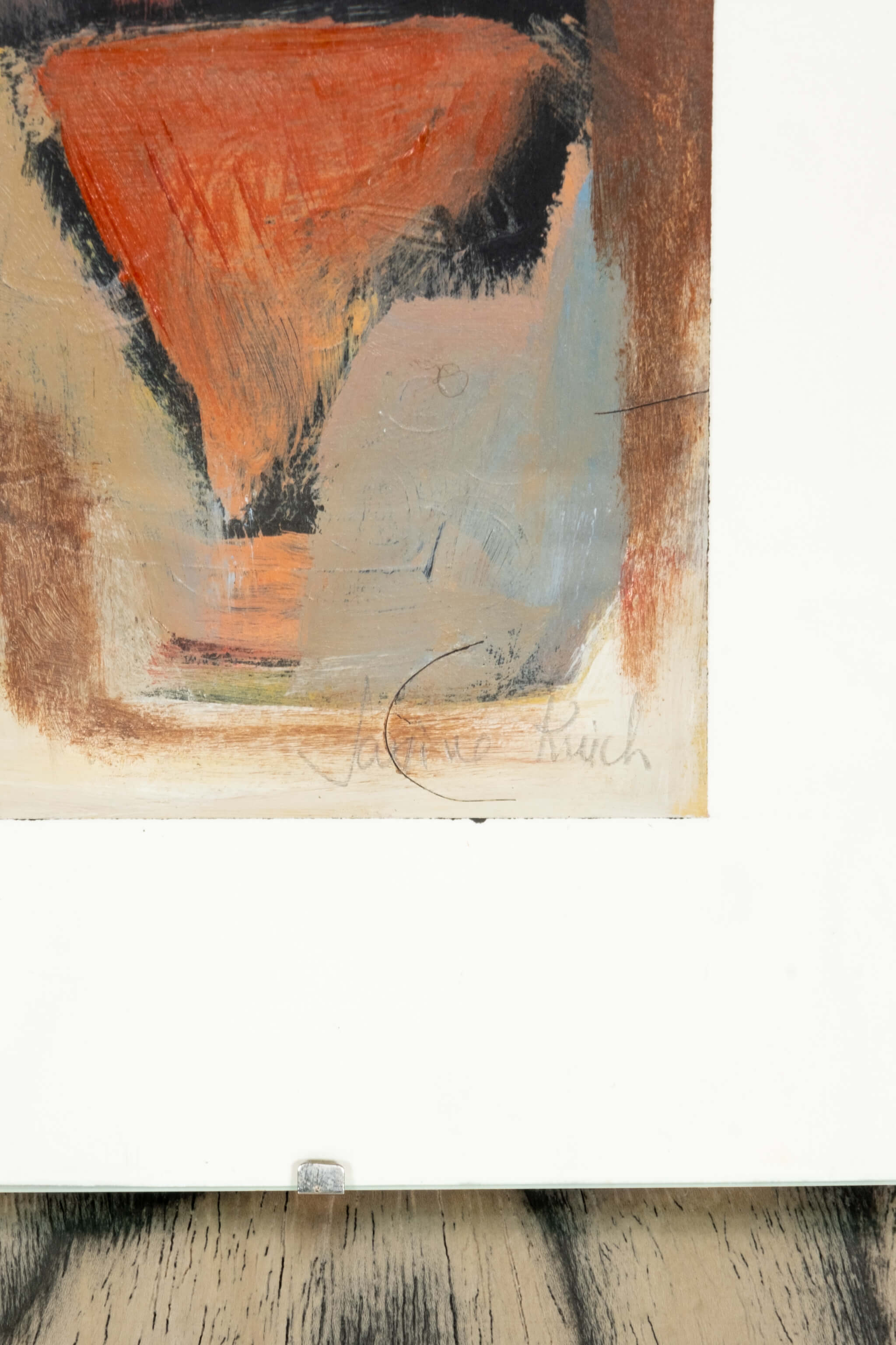 Abstract Colour Study in Glass Frame