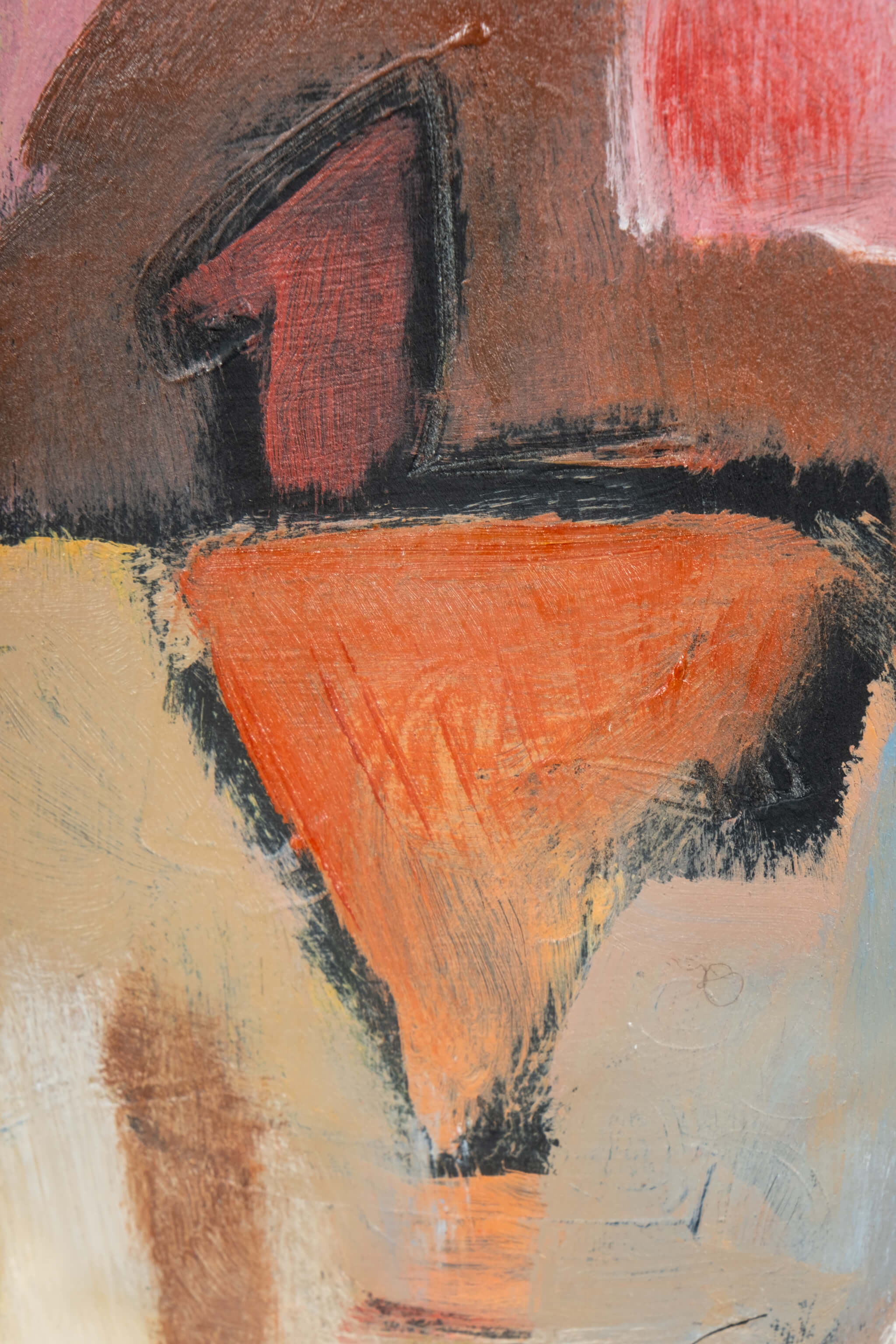Abstract Colour Study in Glass Frame