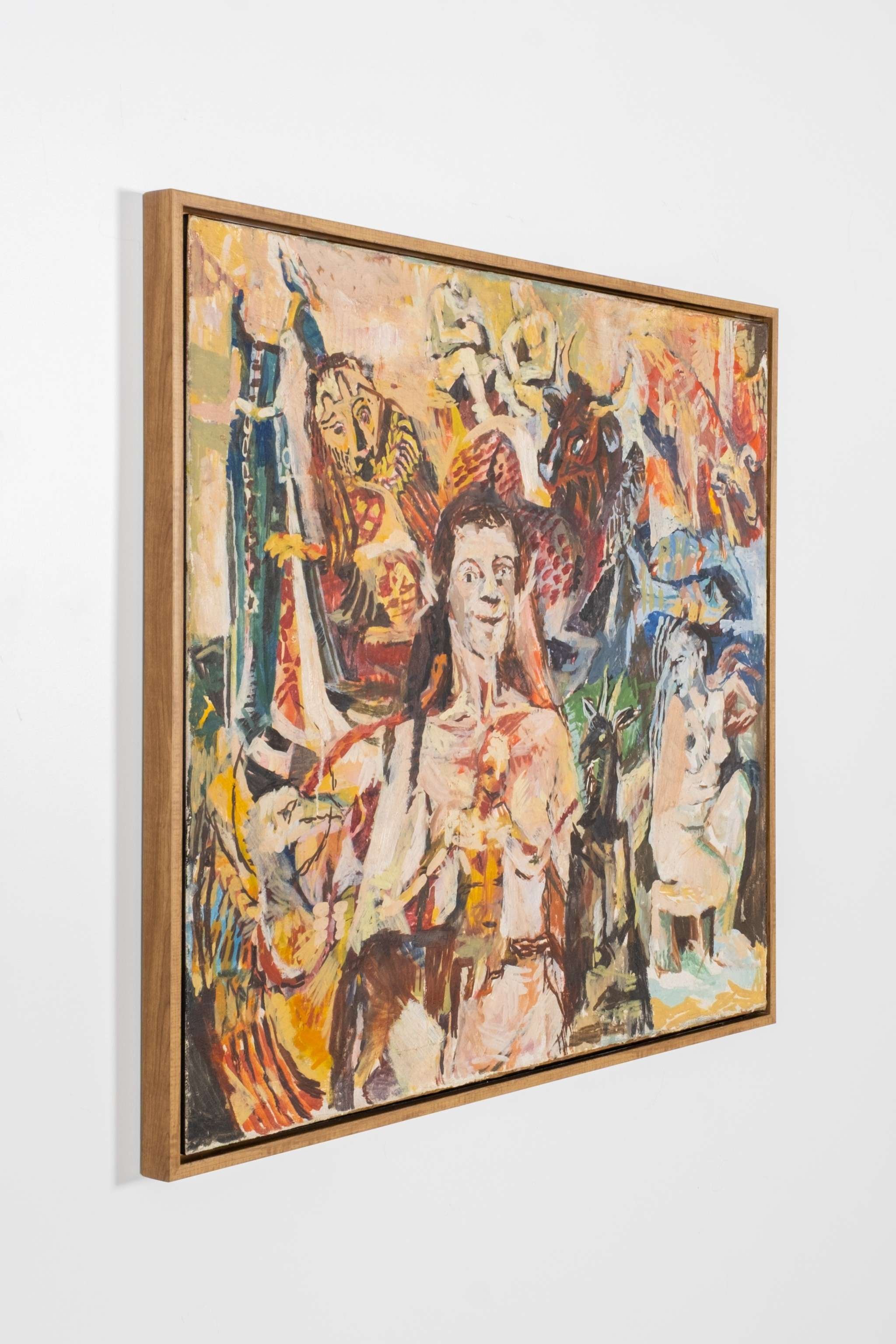 Abstract Painting, Mystical Animals and Forms