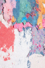 1980s Abstract Paper Pulp Art, Framed