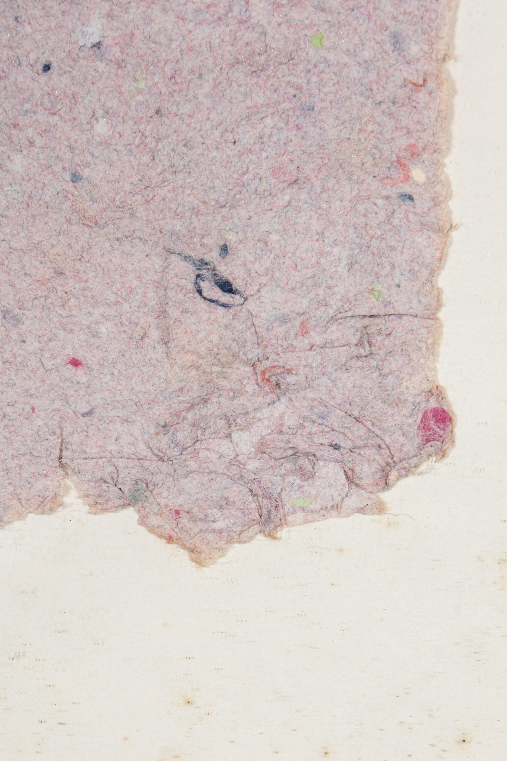 1980s Abstract Paper Pulp Art, Framed