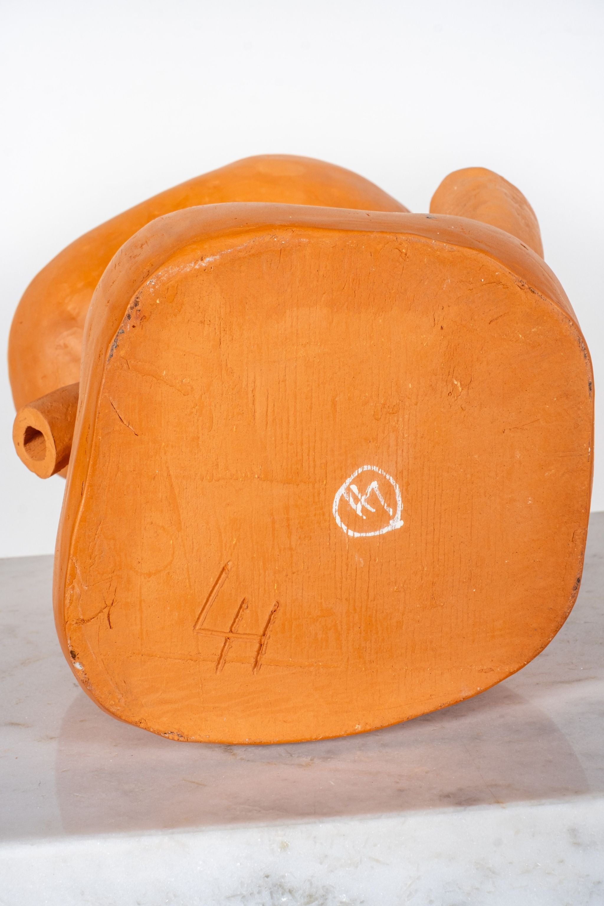 Abstracted and Painted Studio Pottery Vessel