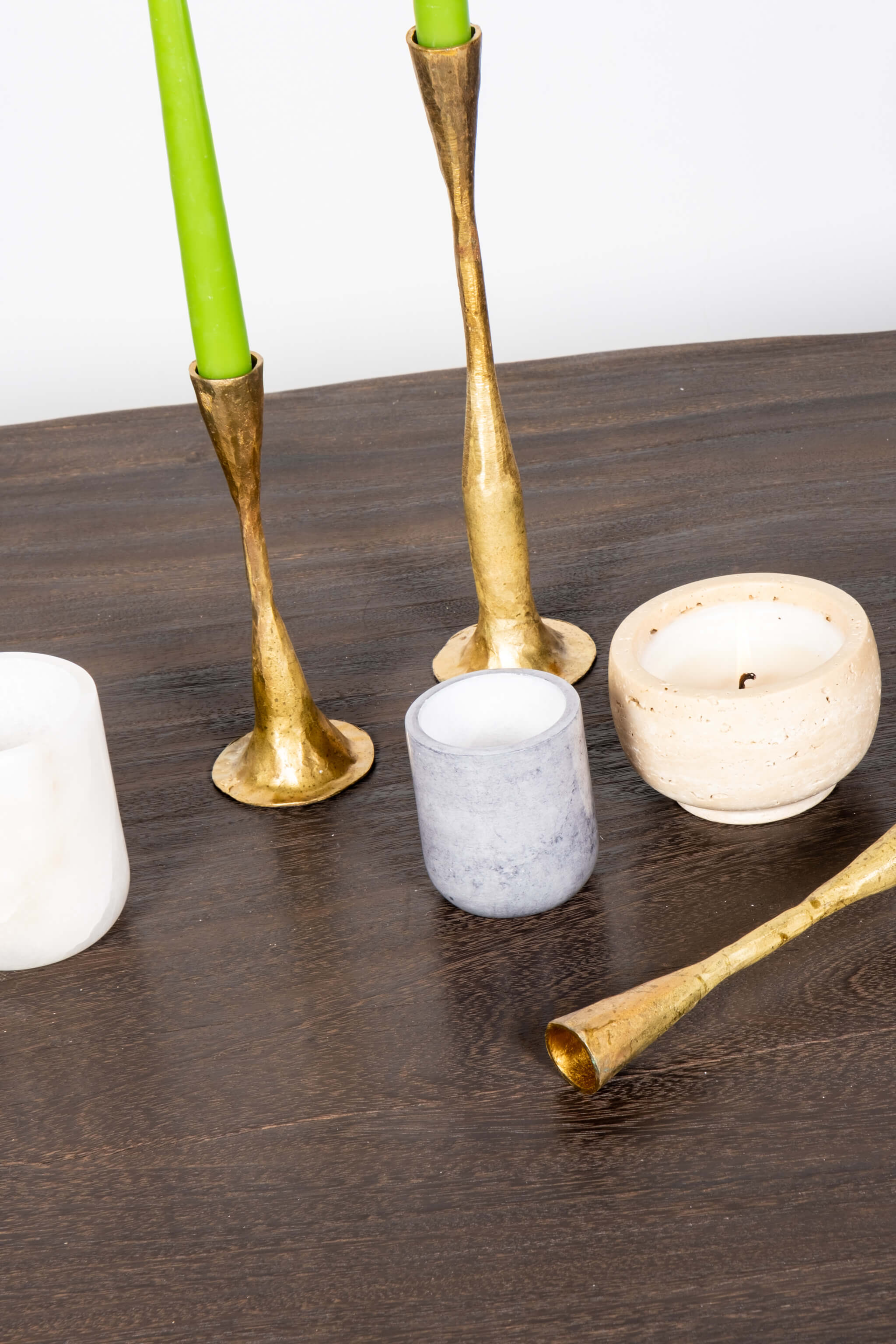 Alaia Alabaster Votive, White