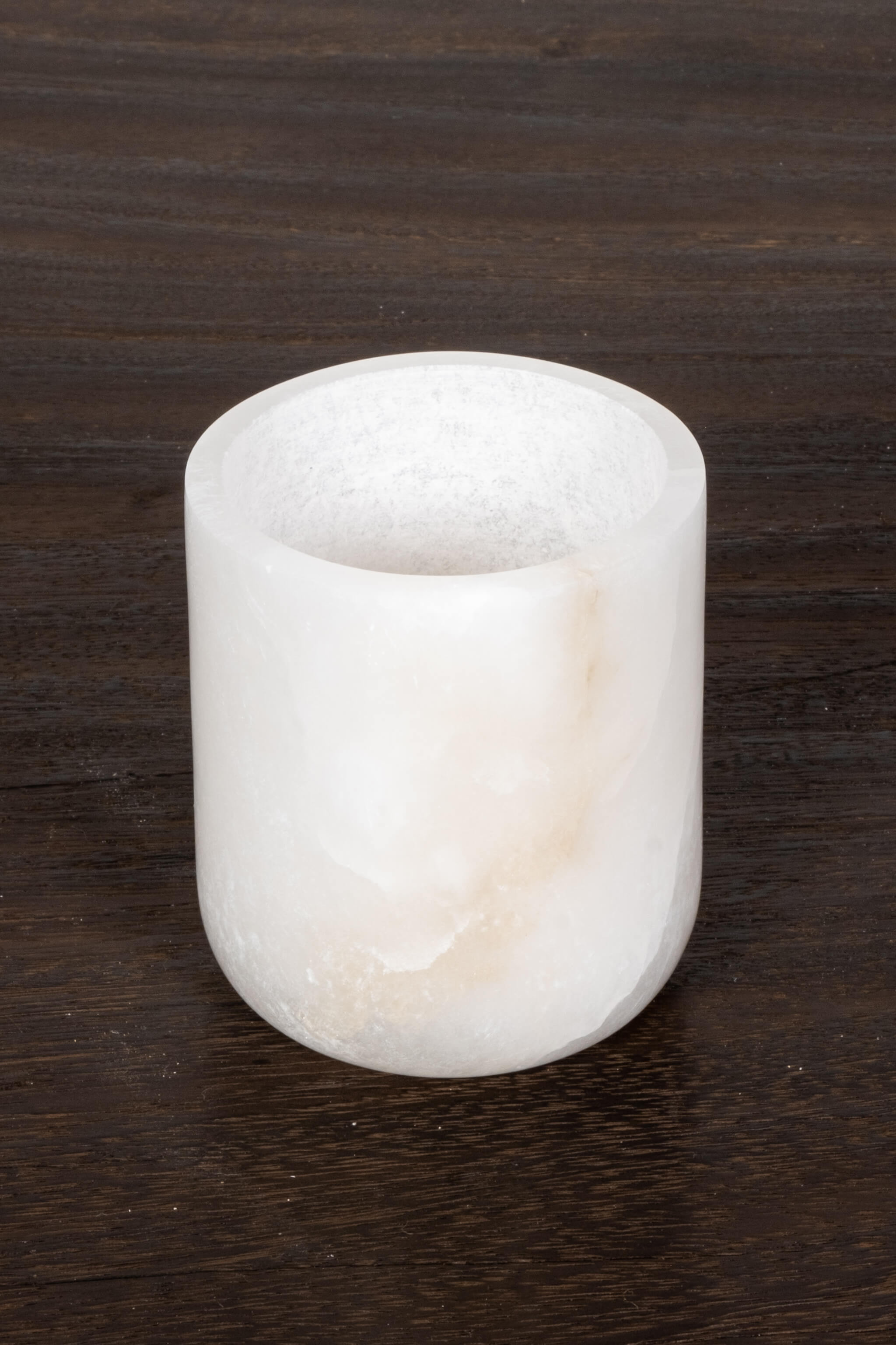 Alaia Alabaster Votive, White
