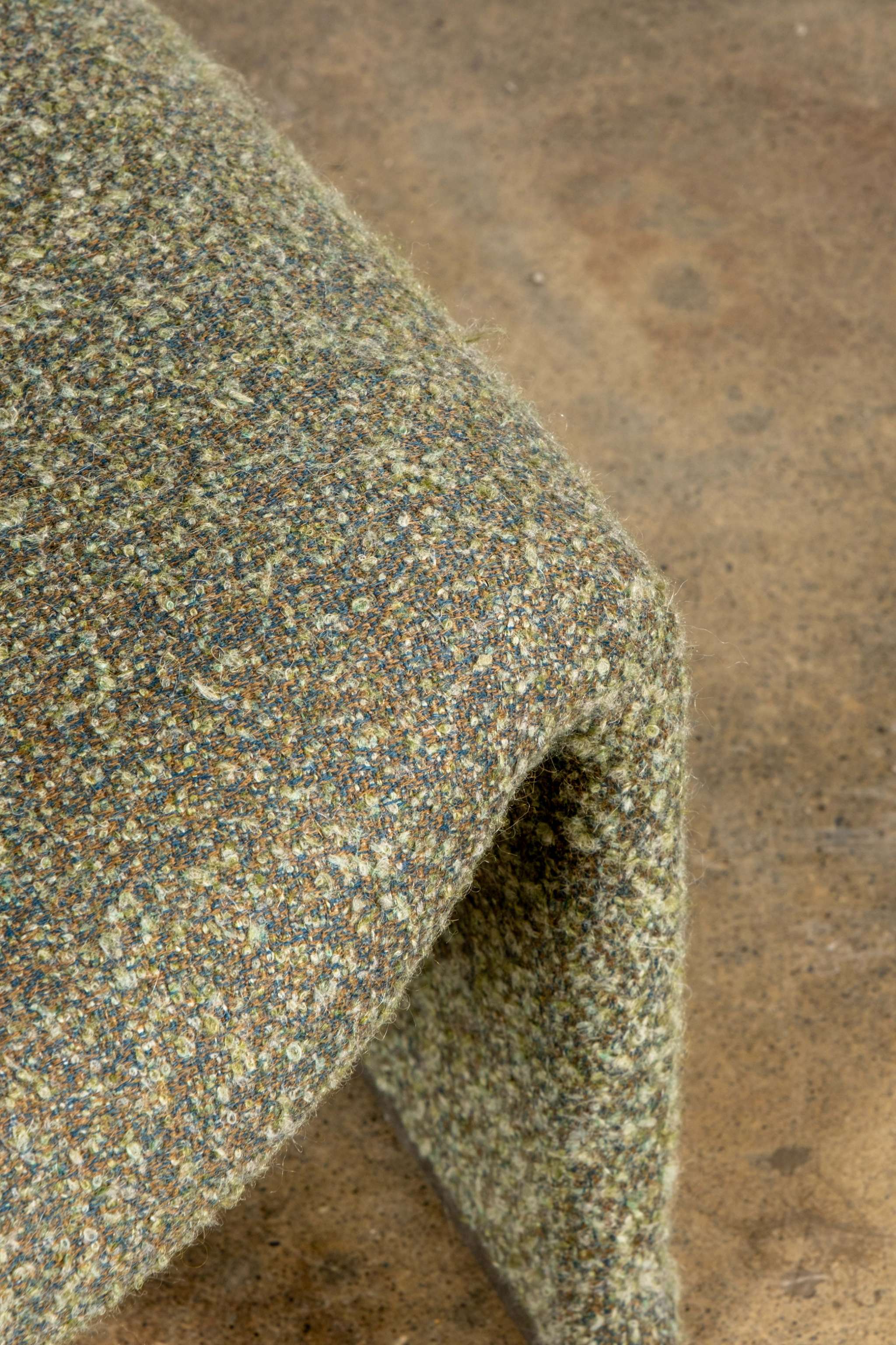Alky Chair, Heather Green Bouclé