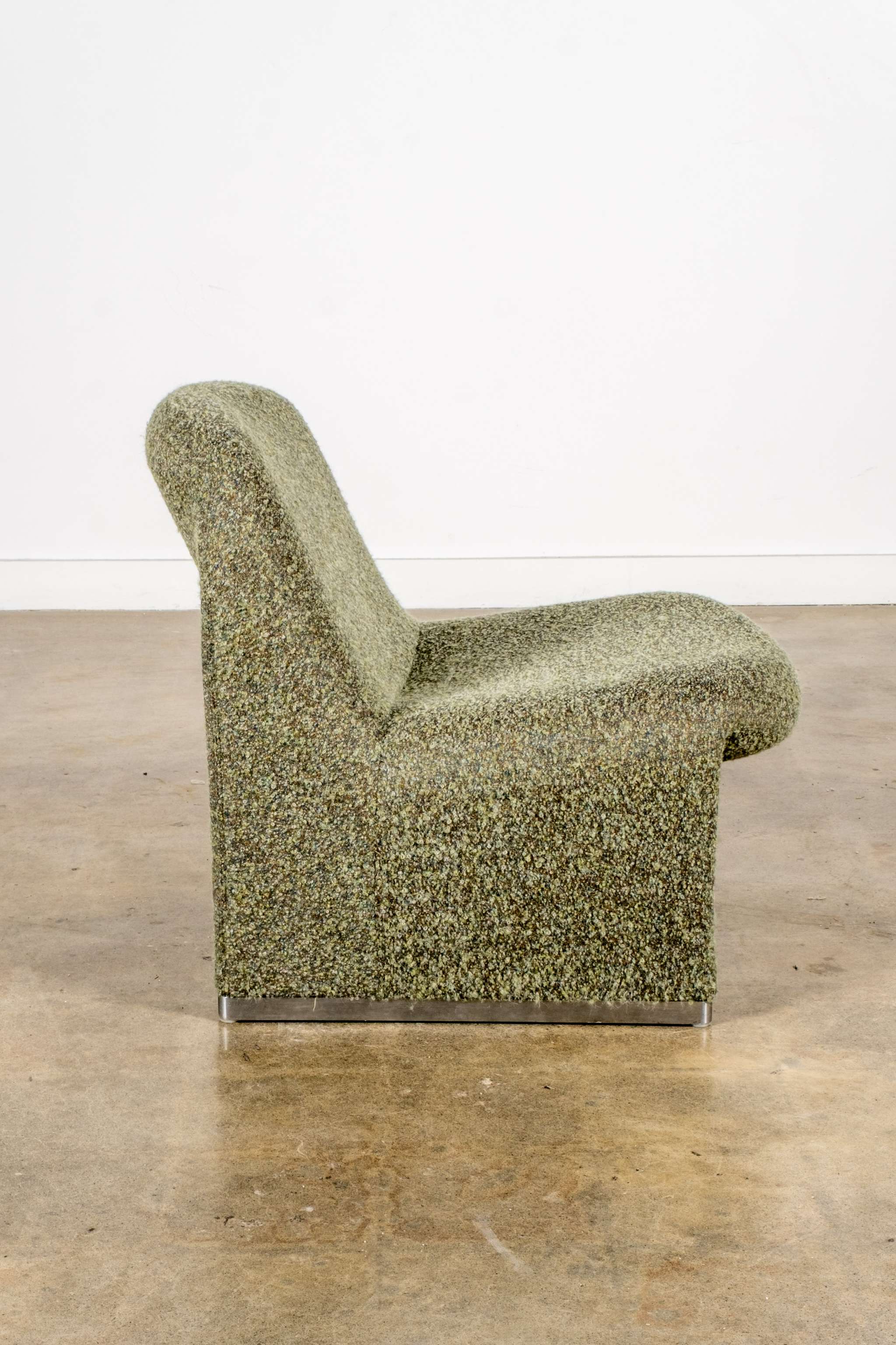 Alky Chair, Heather Green Bouclé