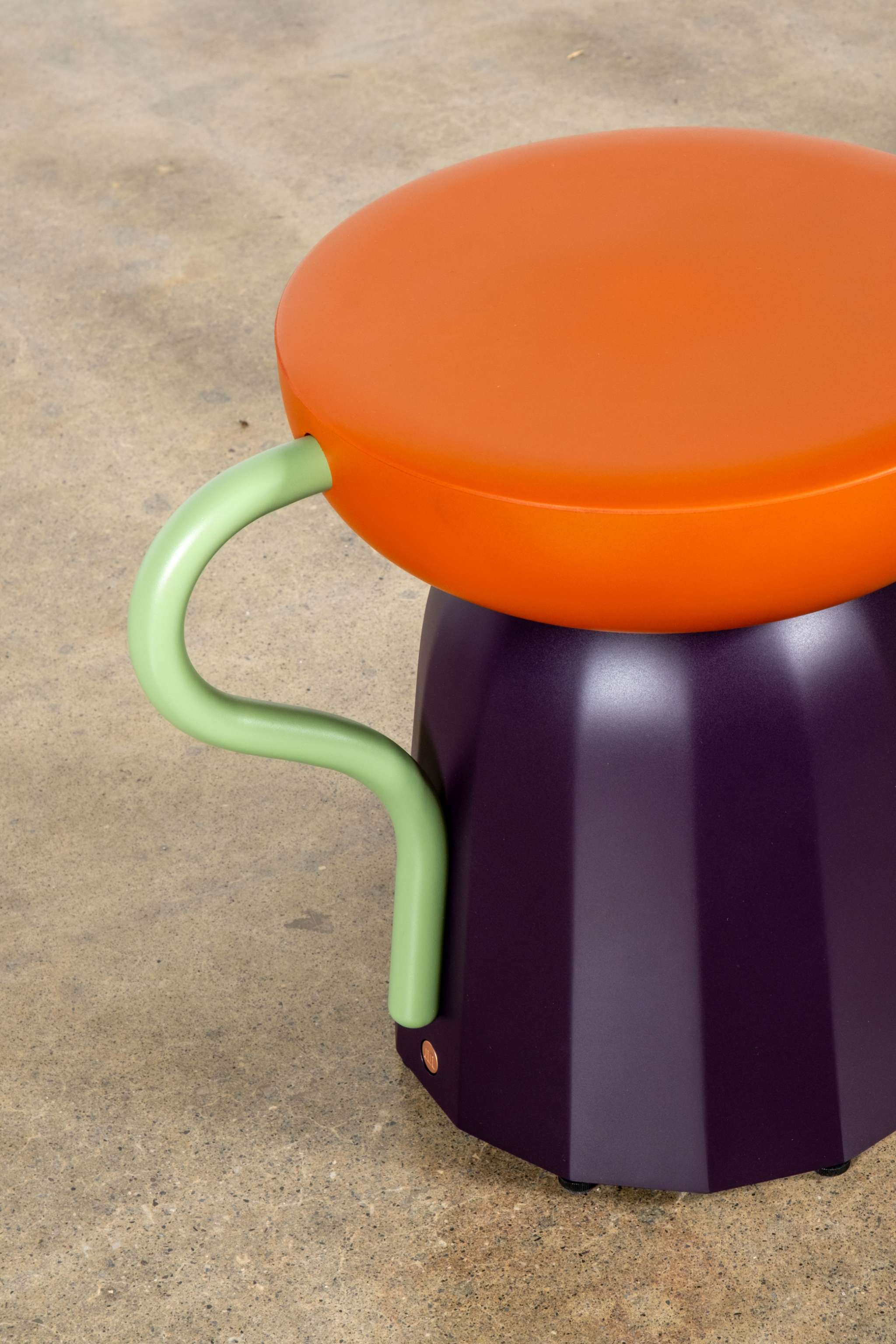Allié Stool, Duck Blue