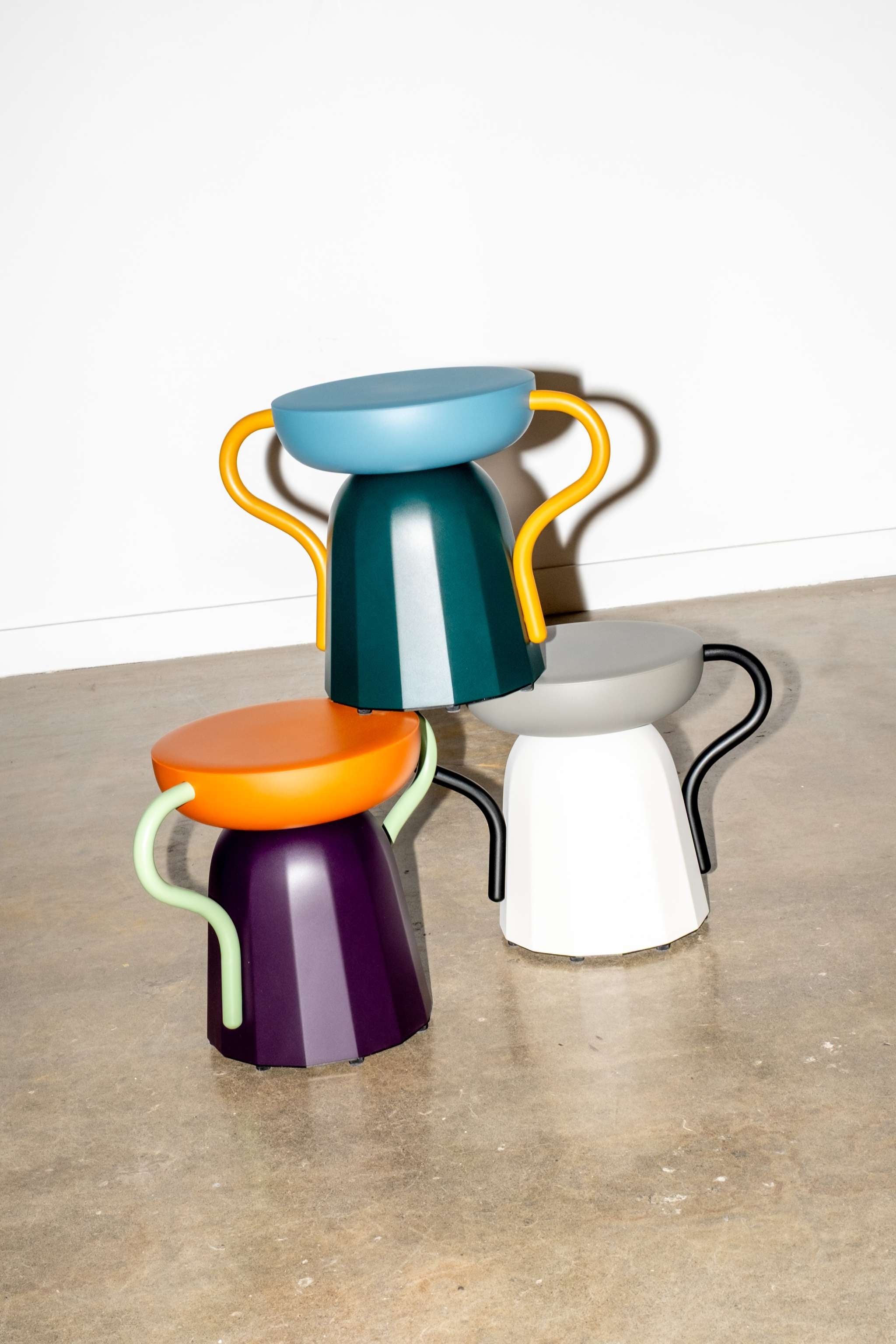 Allié Stool, Duck Blue