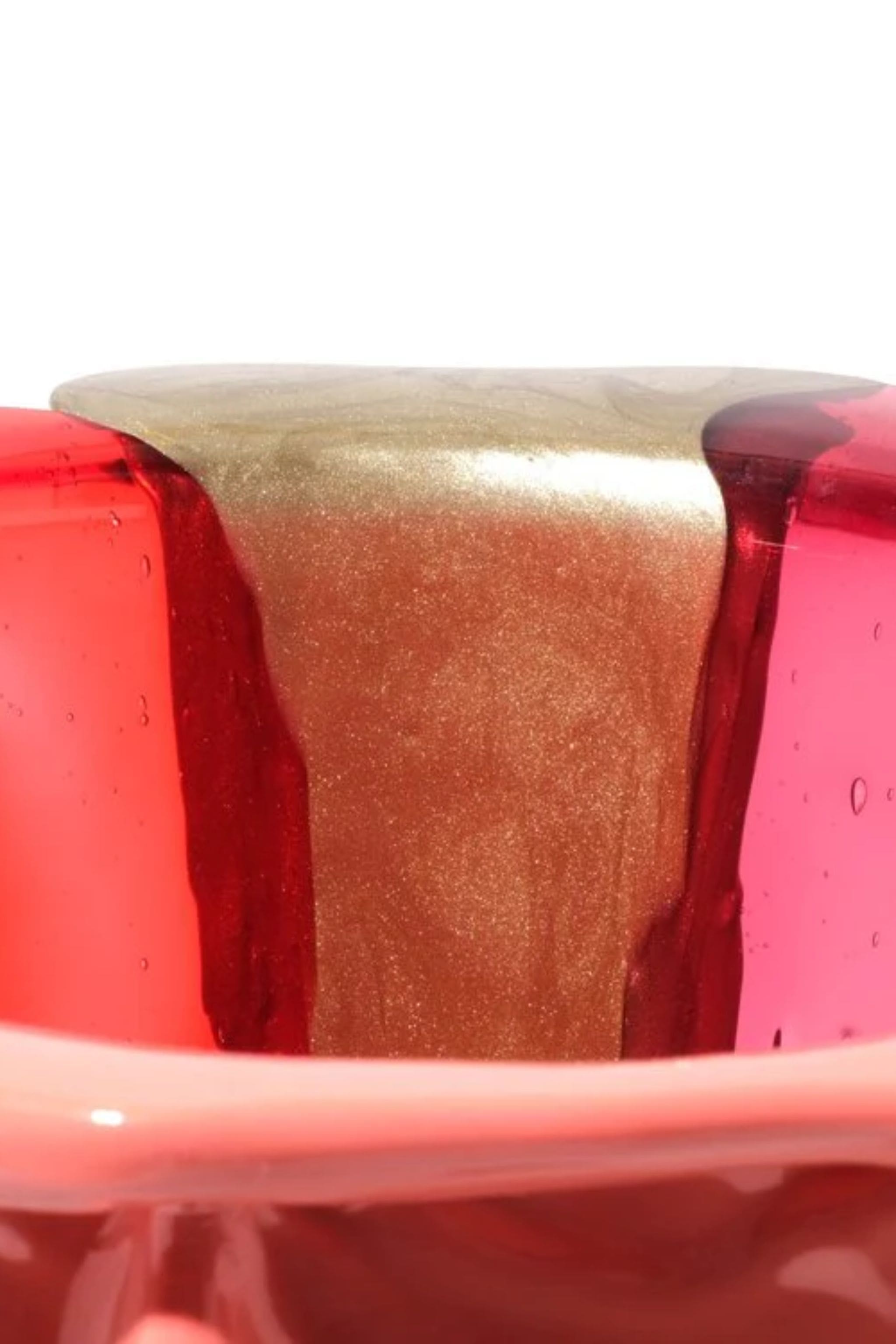 Amazonia Vase Extra Colour (Large), Dark Salmon, Pink, Bronze, Red, Aubergine