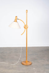 Arc Pivot Floor Lamp in Pine