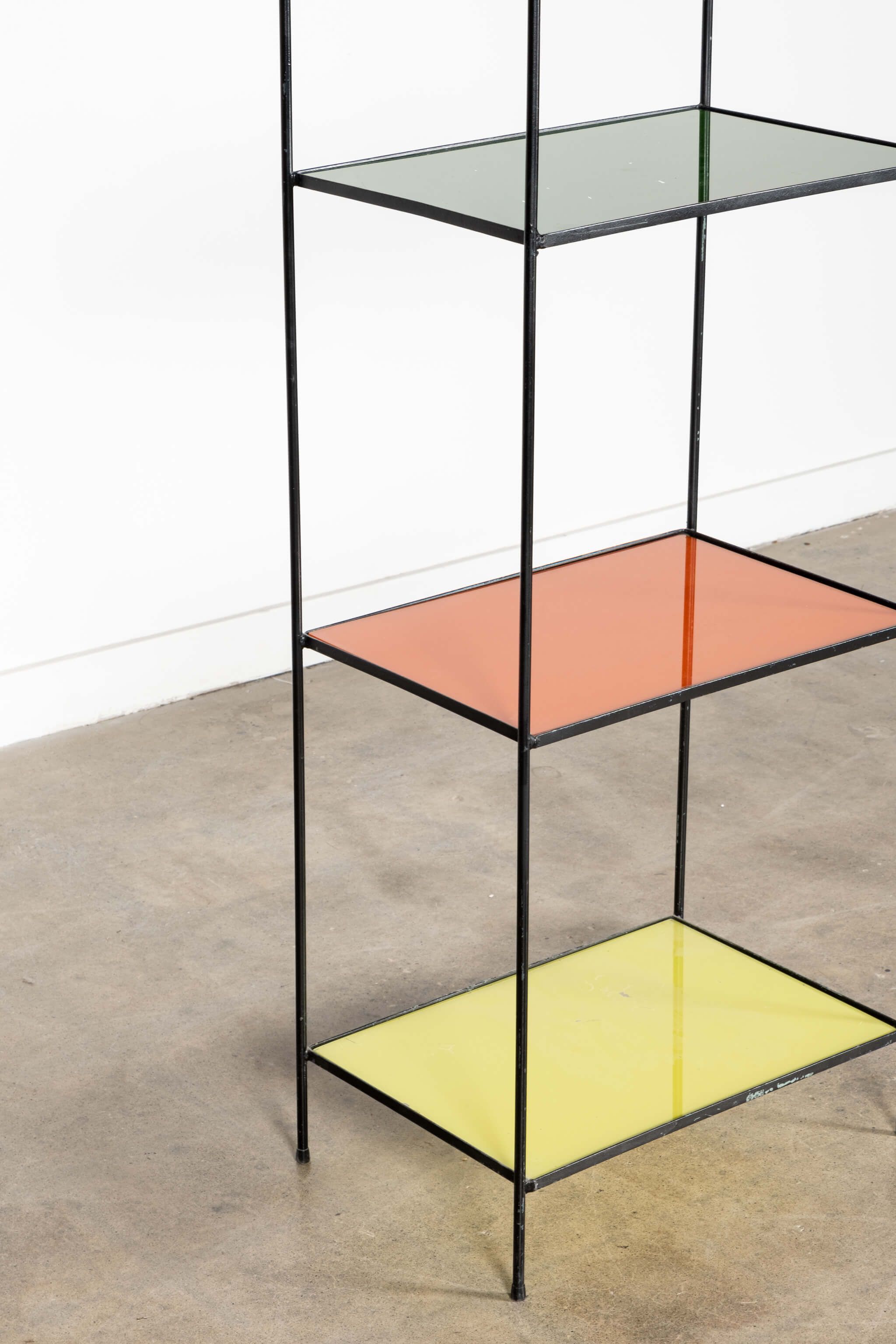 Arched Top Coloured Glass Shelving