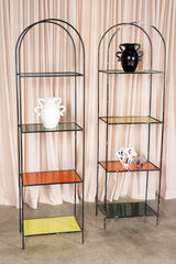 Arched Top Coloured Glass Shelving