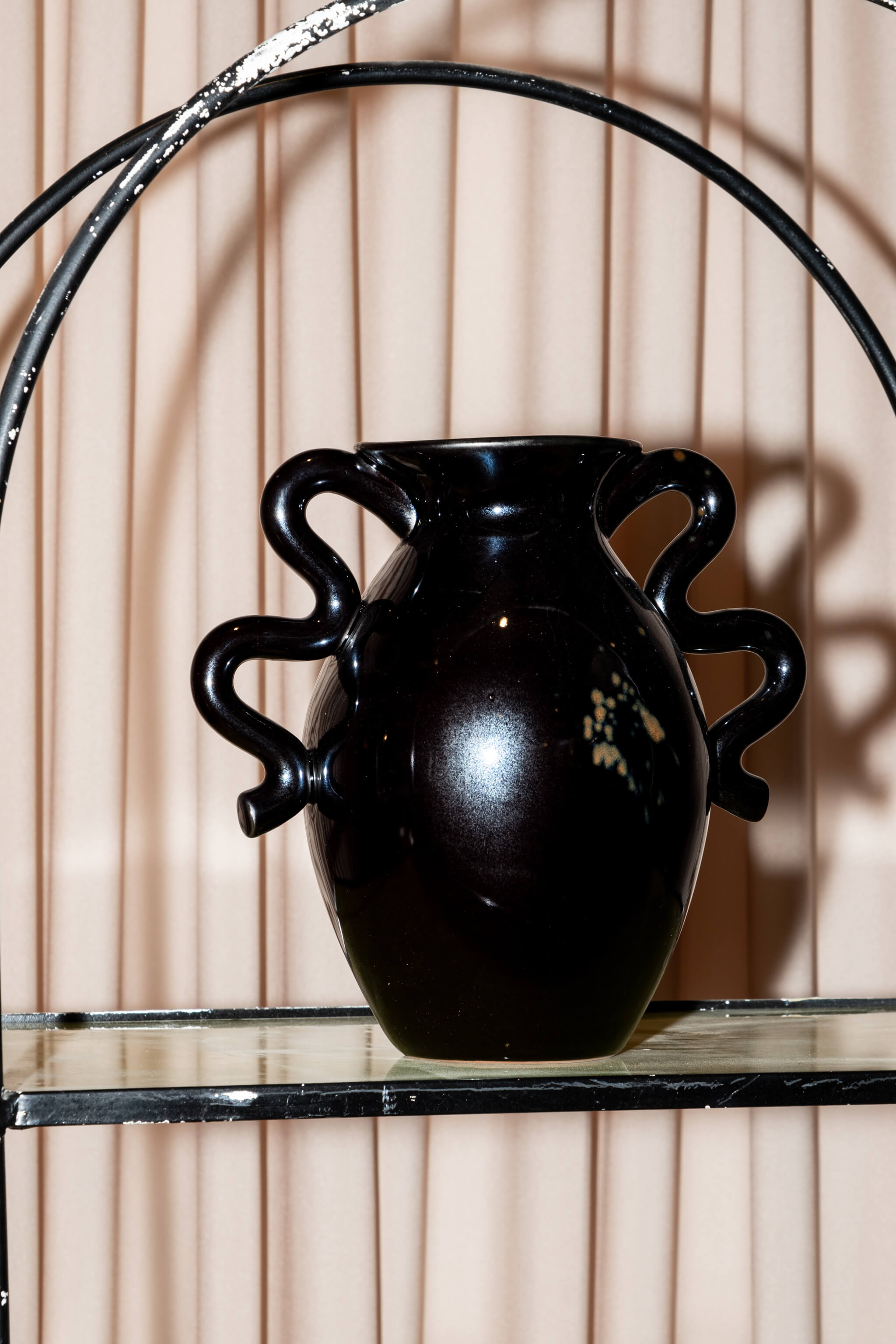 Arched Top Coloured Glass Shelving