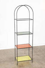 Arched Top Coloured Glass Shelving