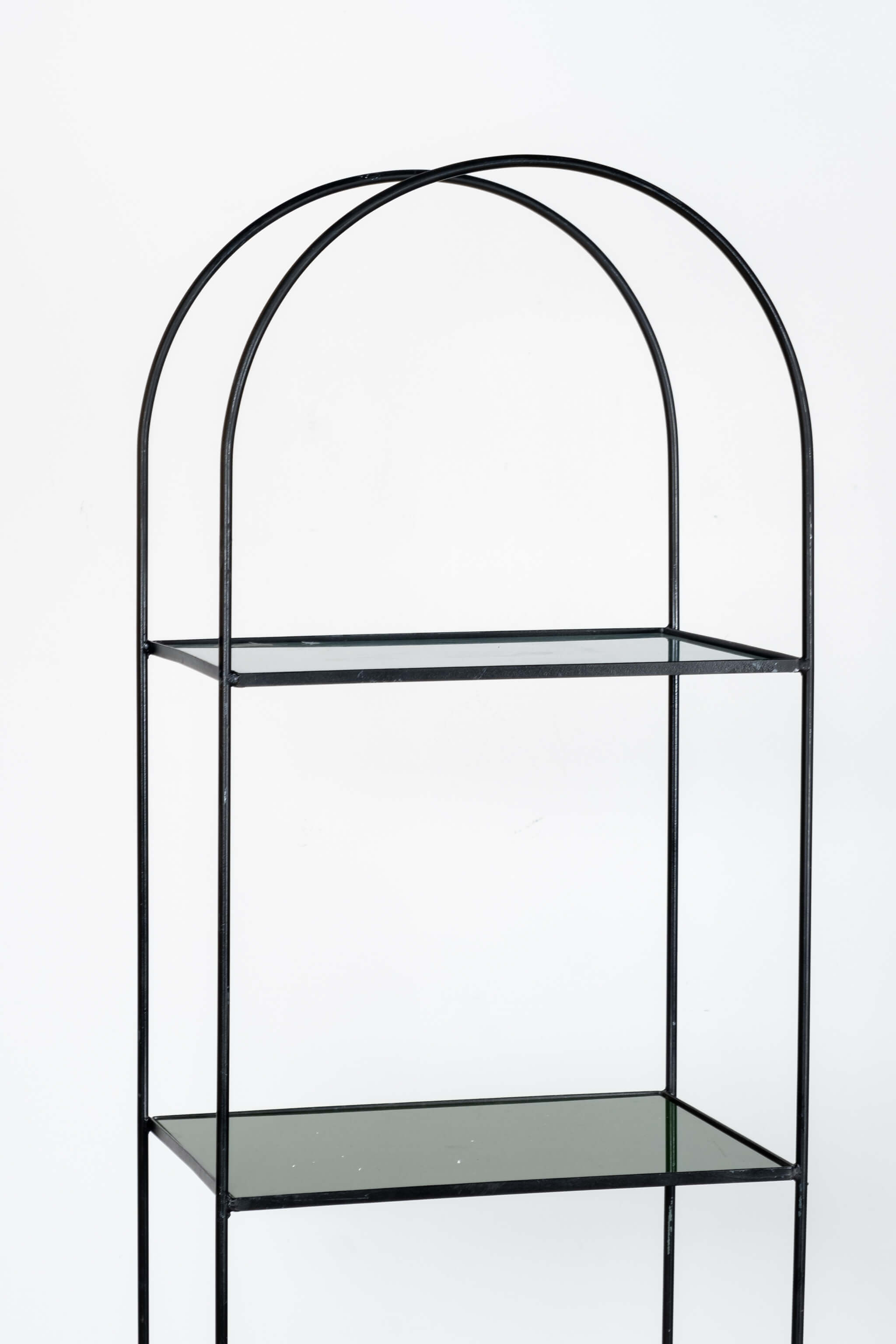 Arched Top Coloured Glass Shelving