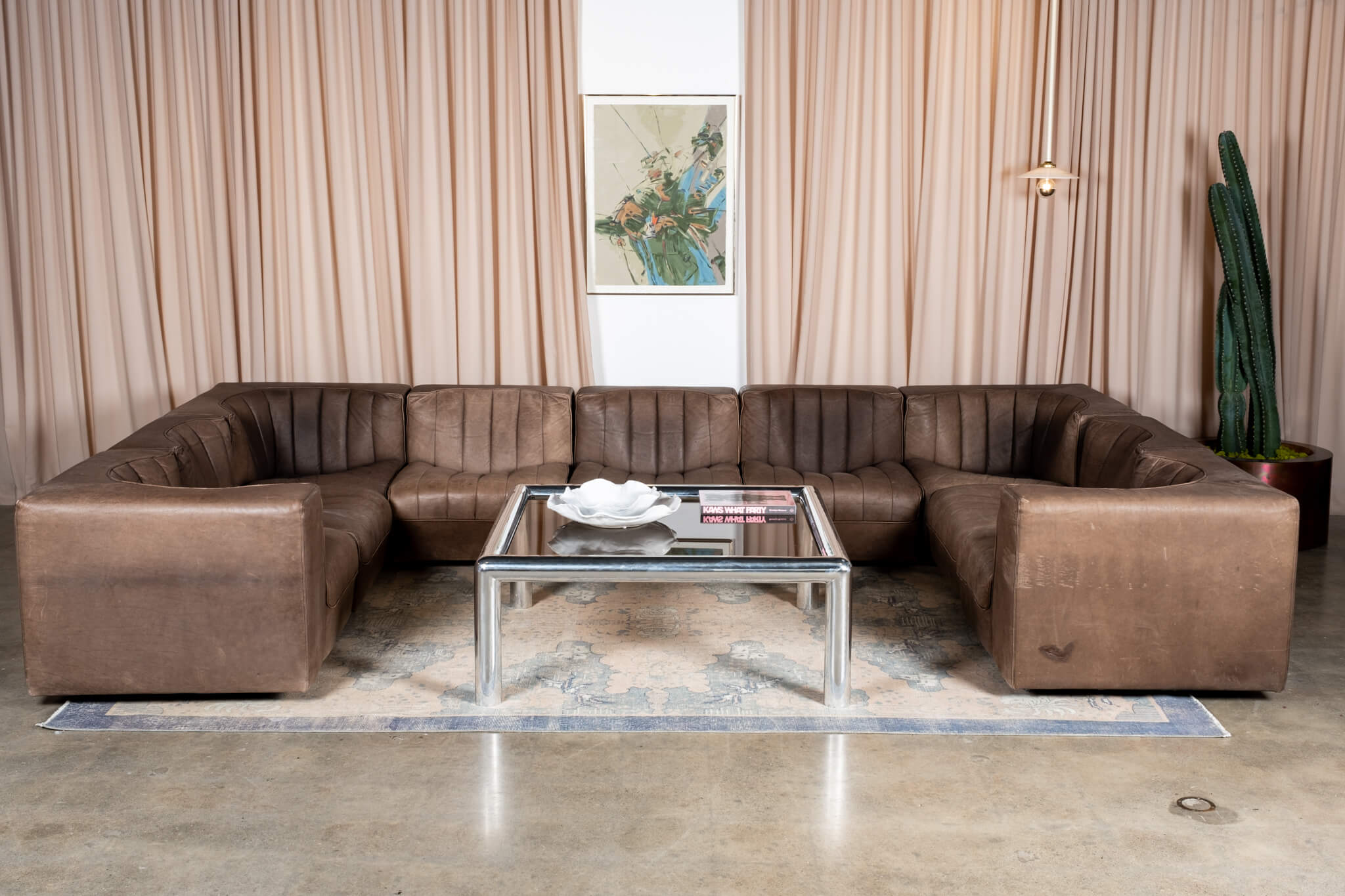 Model 9000' Leather Sectional Sofa
